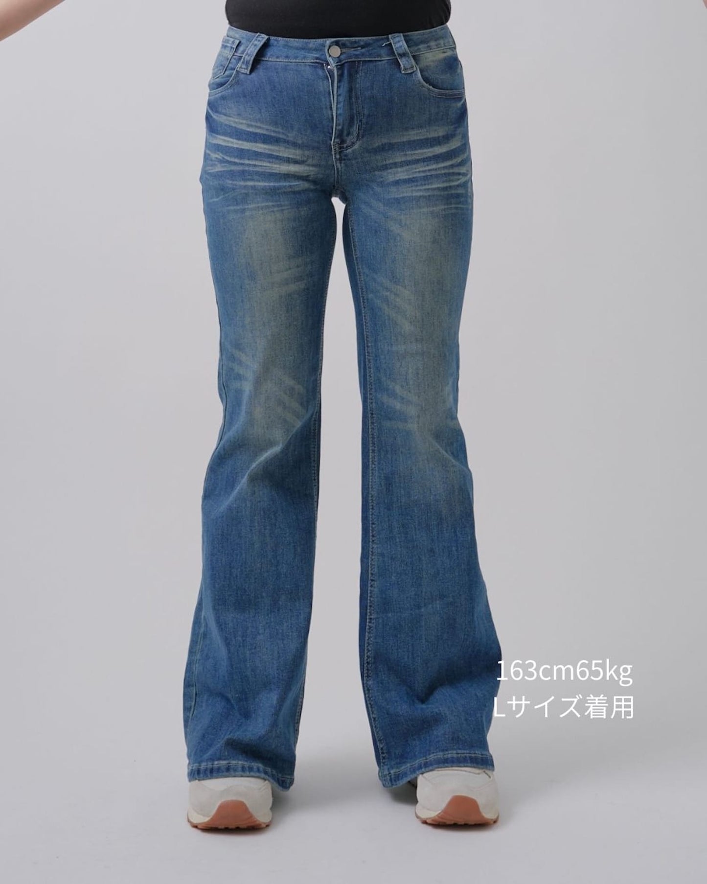 ヒゲウォッシュドデニム