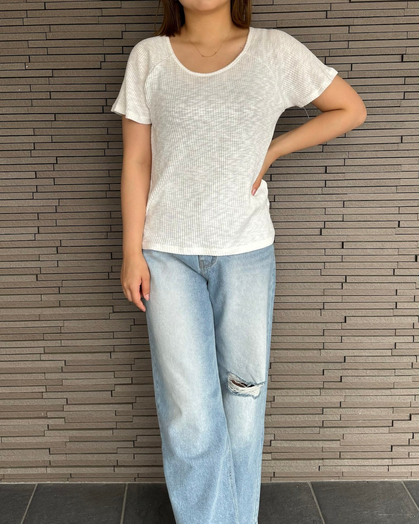 マルチリブカットソー