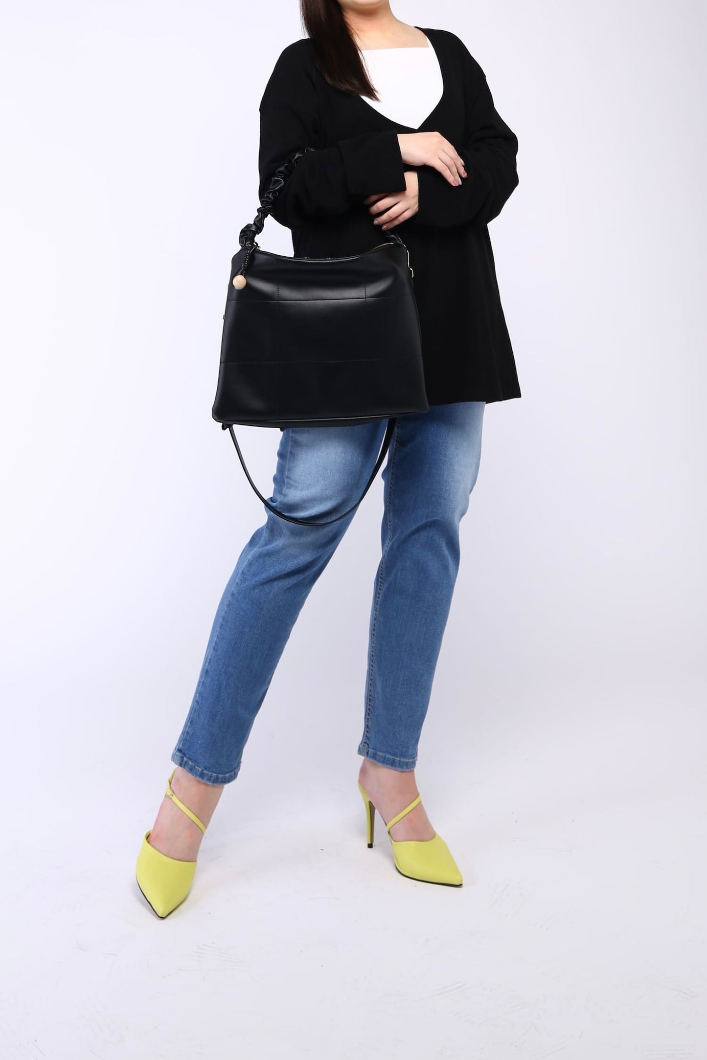 前後2way深Vネックカットソー