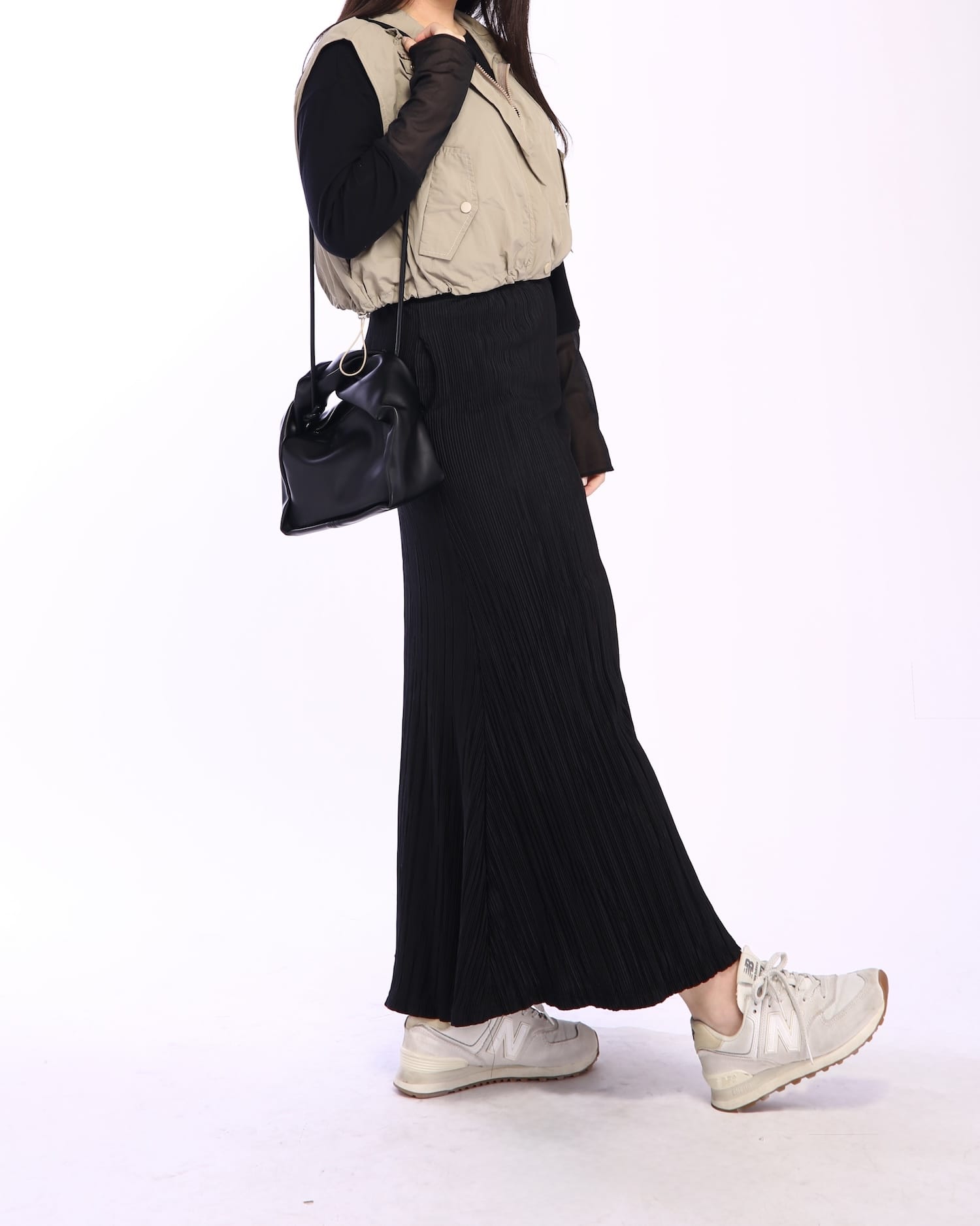 リブマーメイドスカート