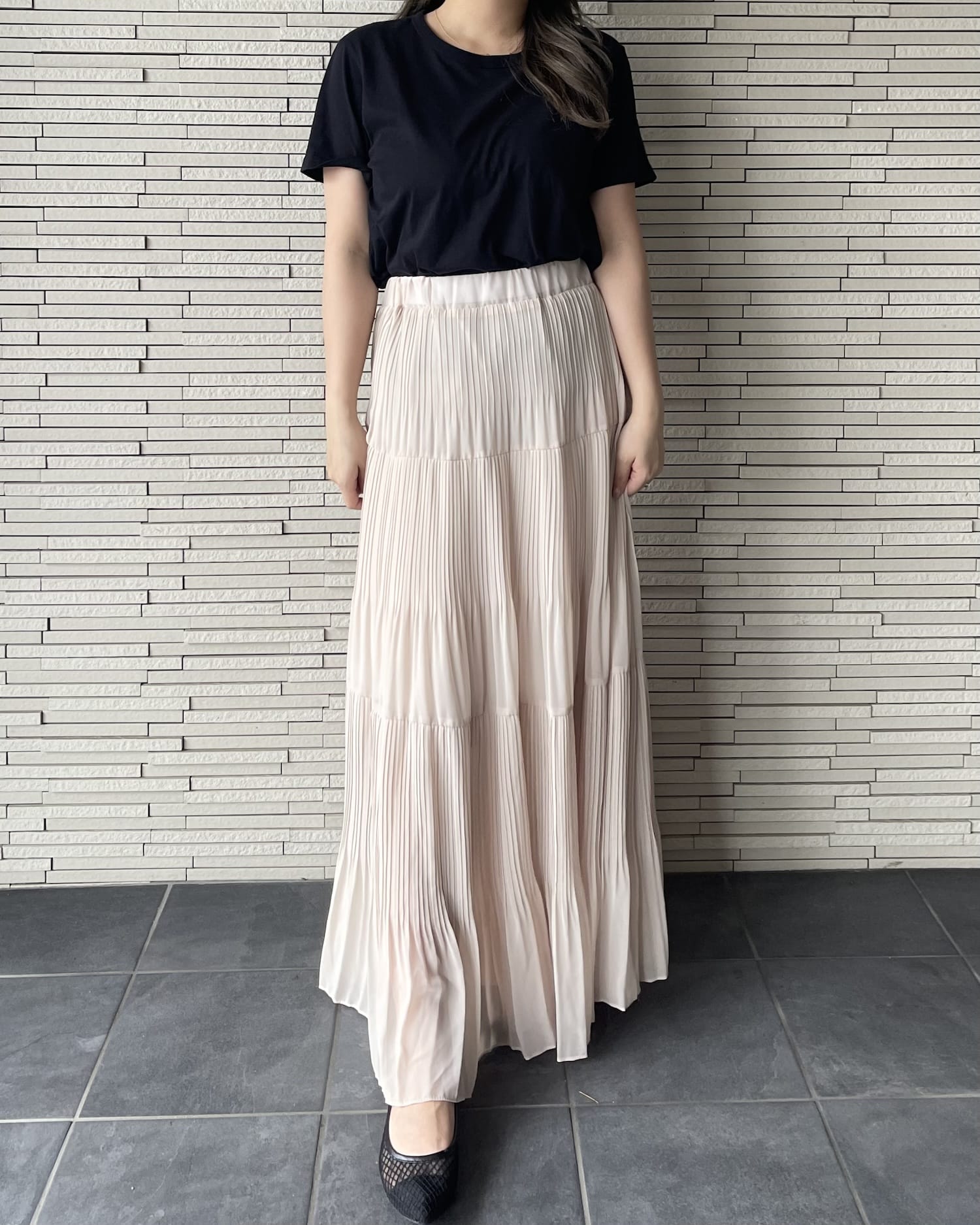 ロングシフォンスカート