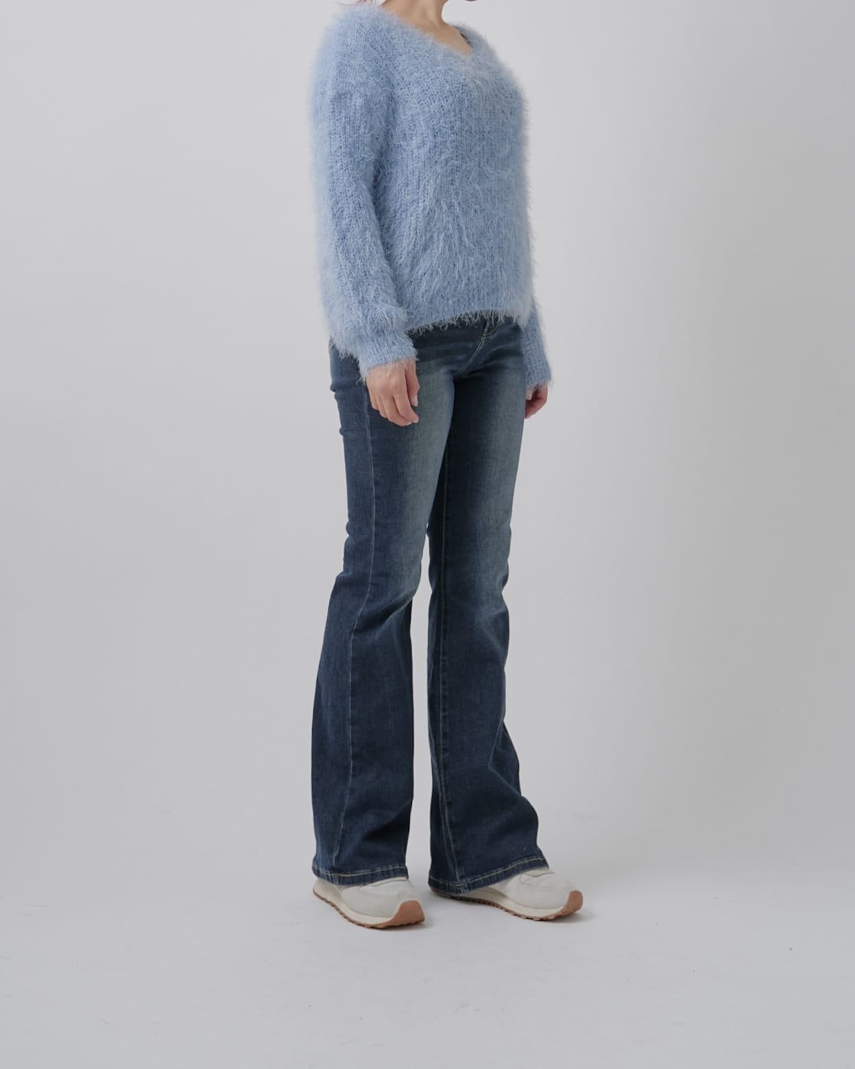【美シルエット】インディゴフレアデニム