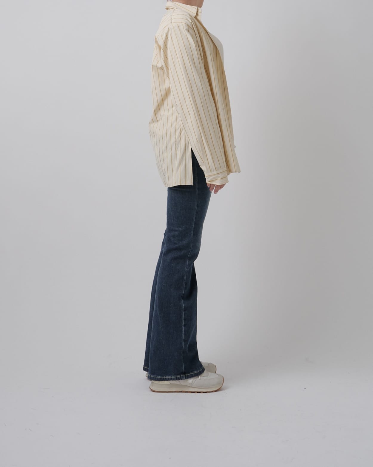 【美シルエット】インディゴフレアデニム