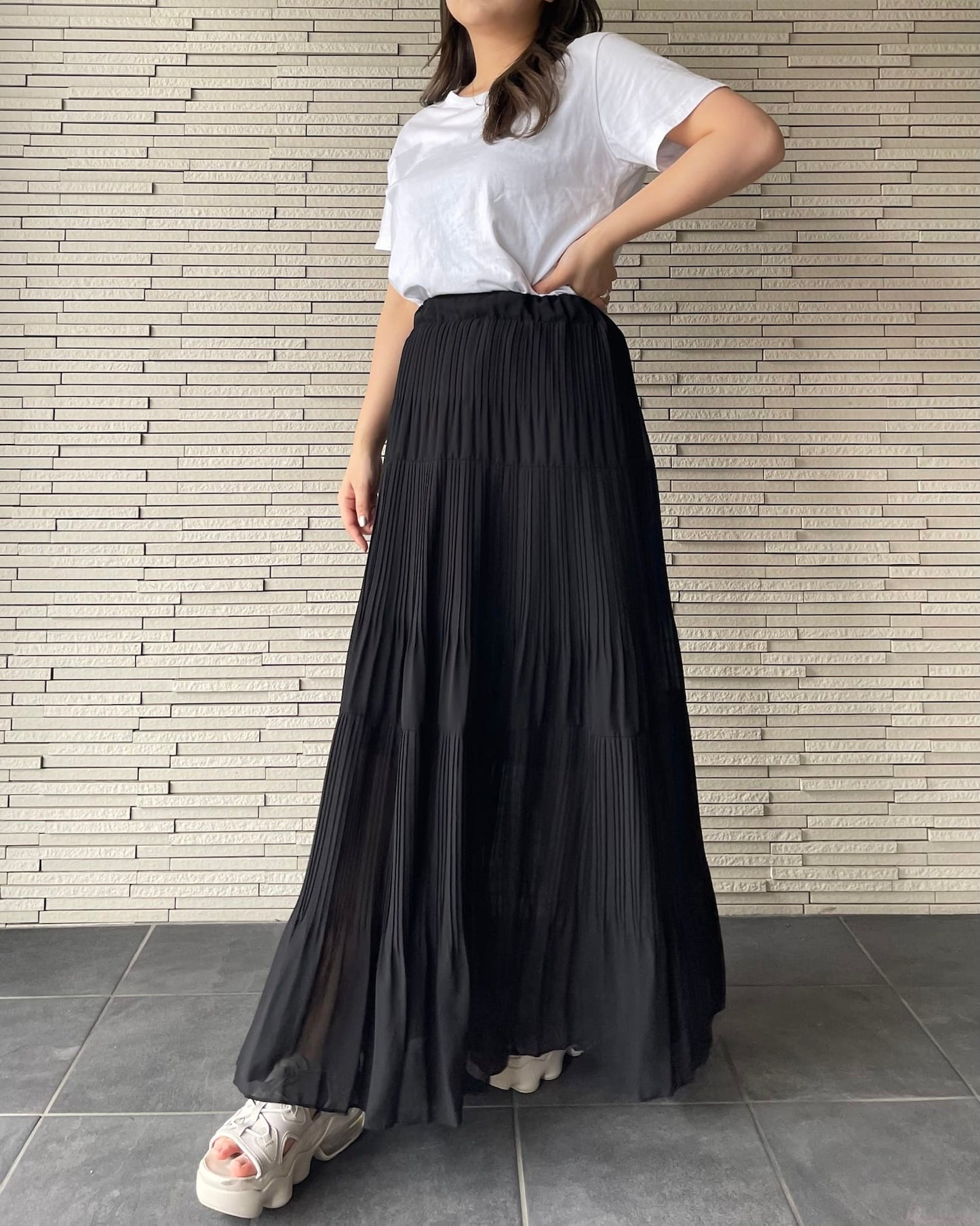 ロングシフォンスカート