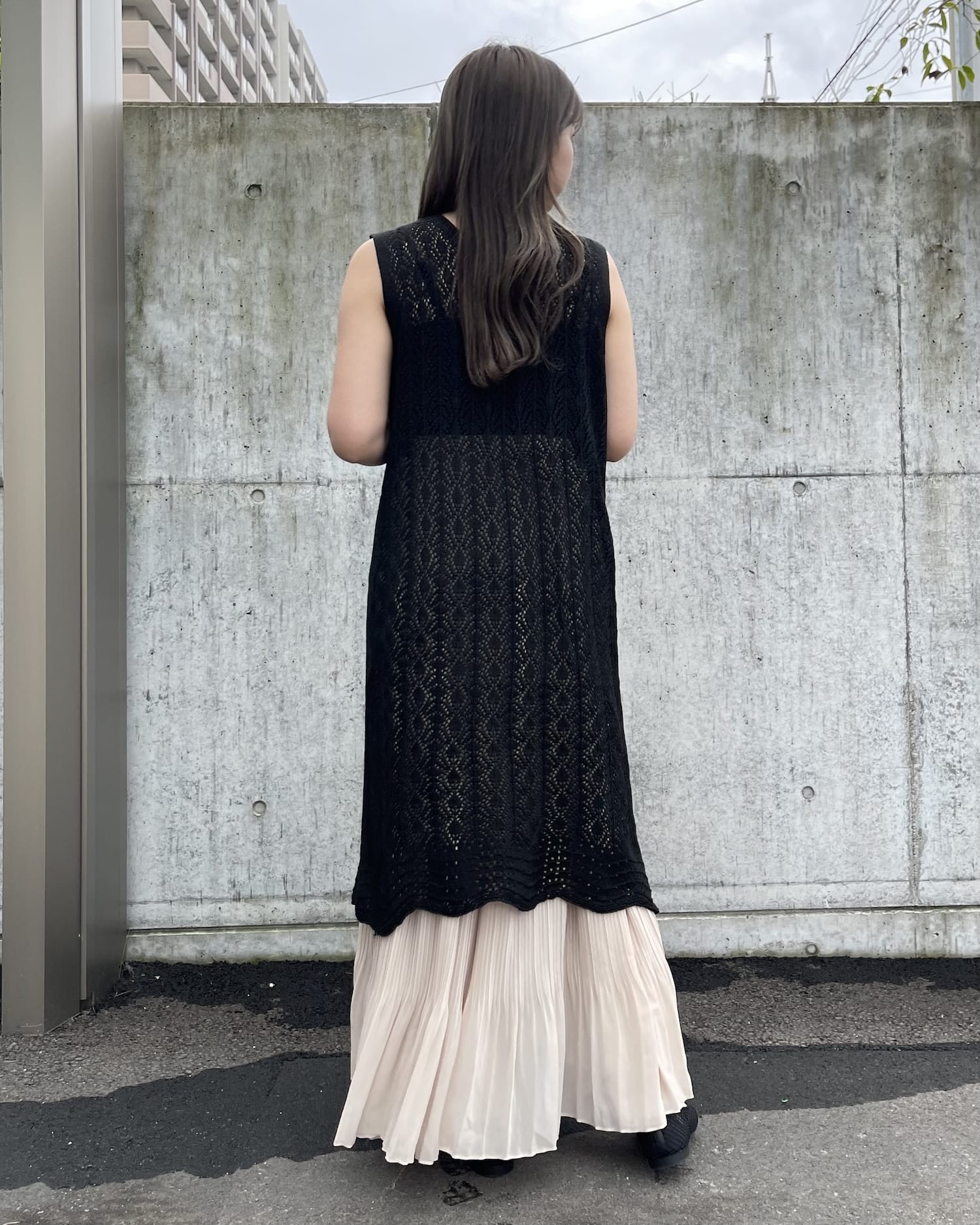 ロングシフォンスカート