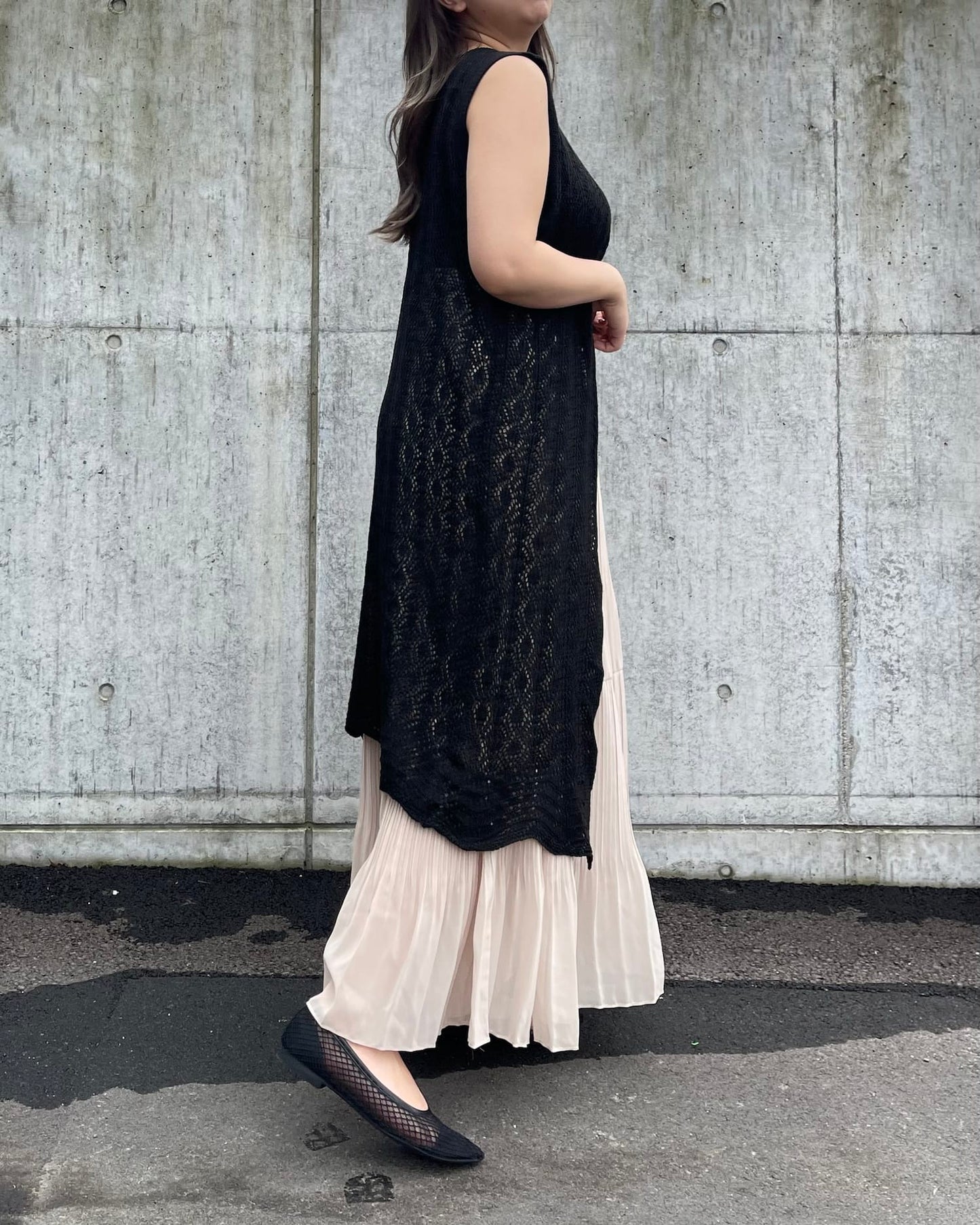 ロングシフォンスカート
