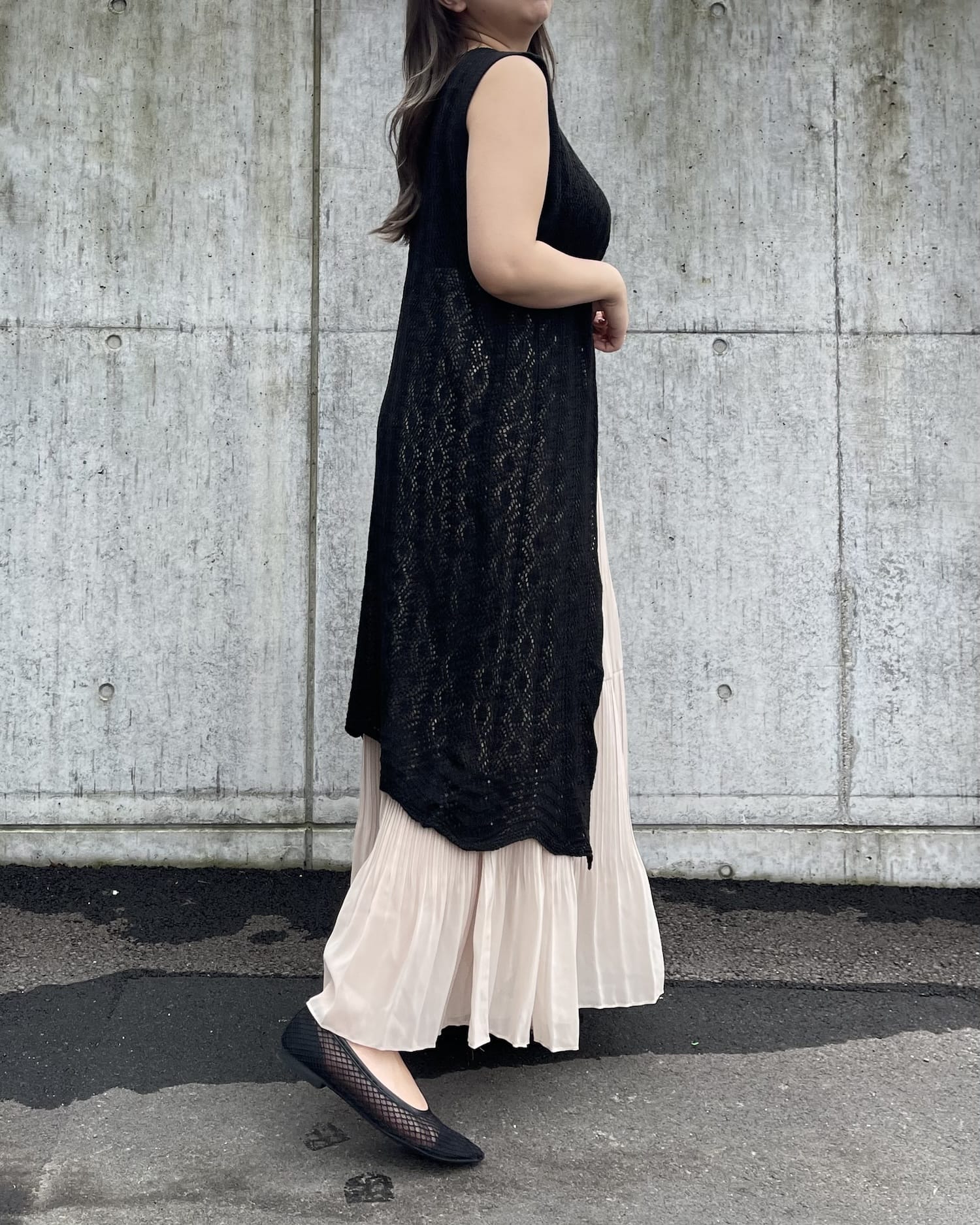 ロングシフォンスカート