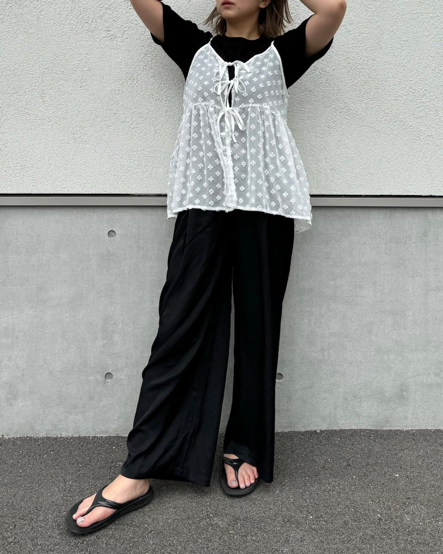 小花刺繍シアービスチェ