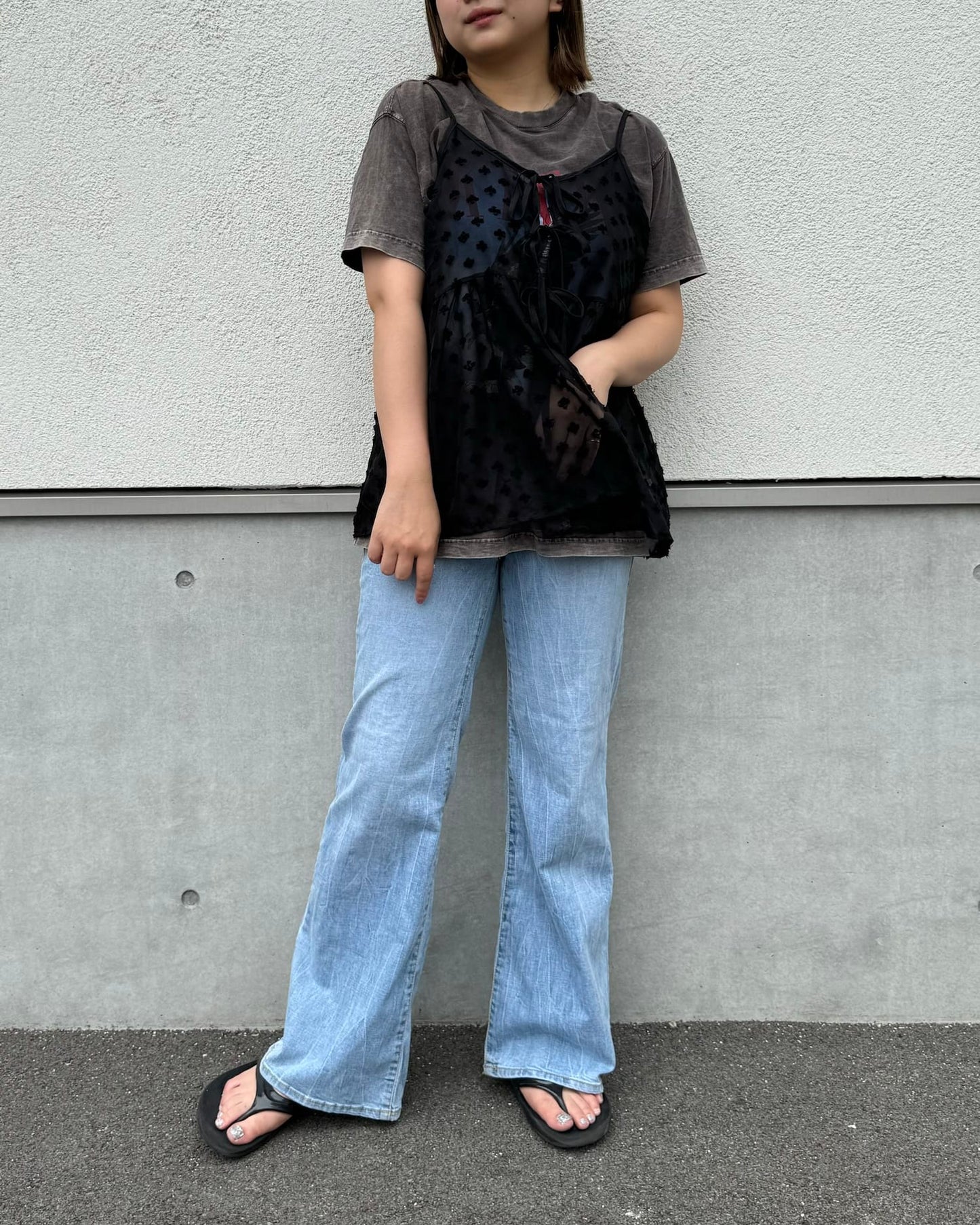 小花刺繍シアービスチェ