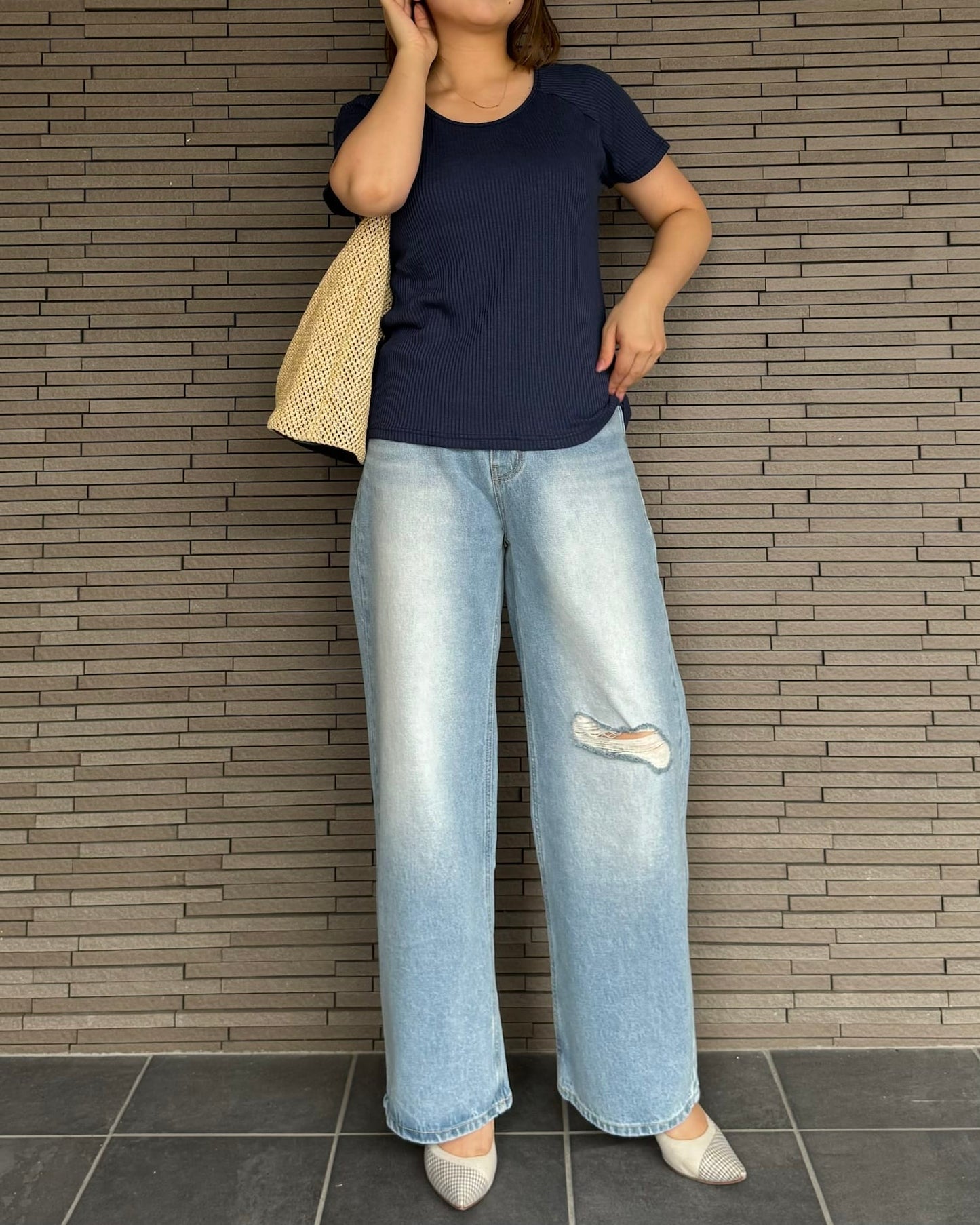 マルチリブカットソー