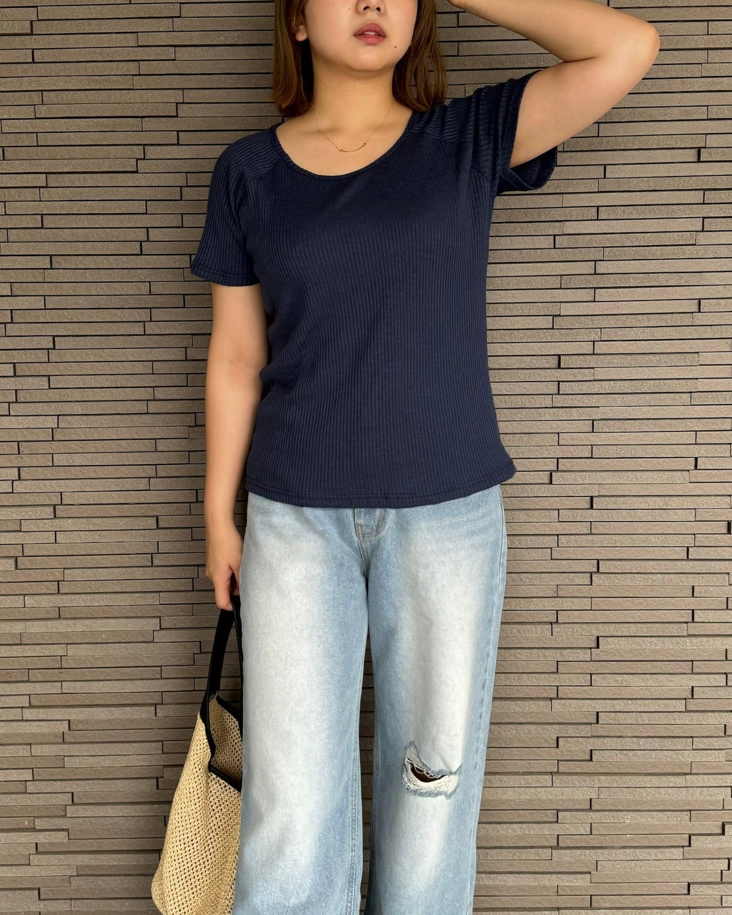 マルチリブカットソー