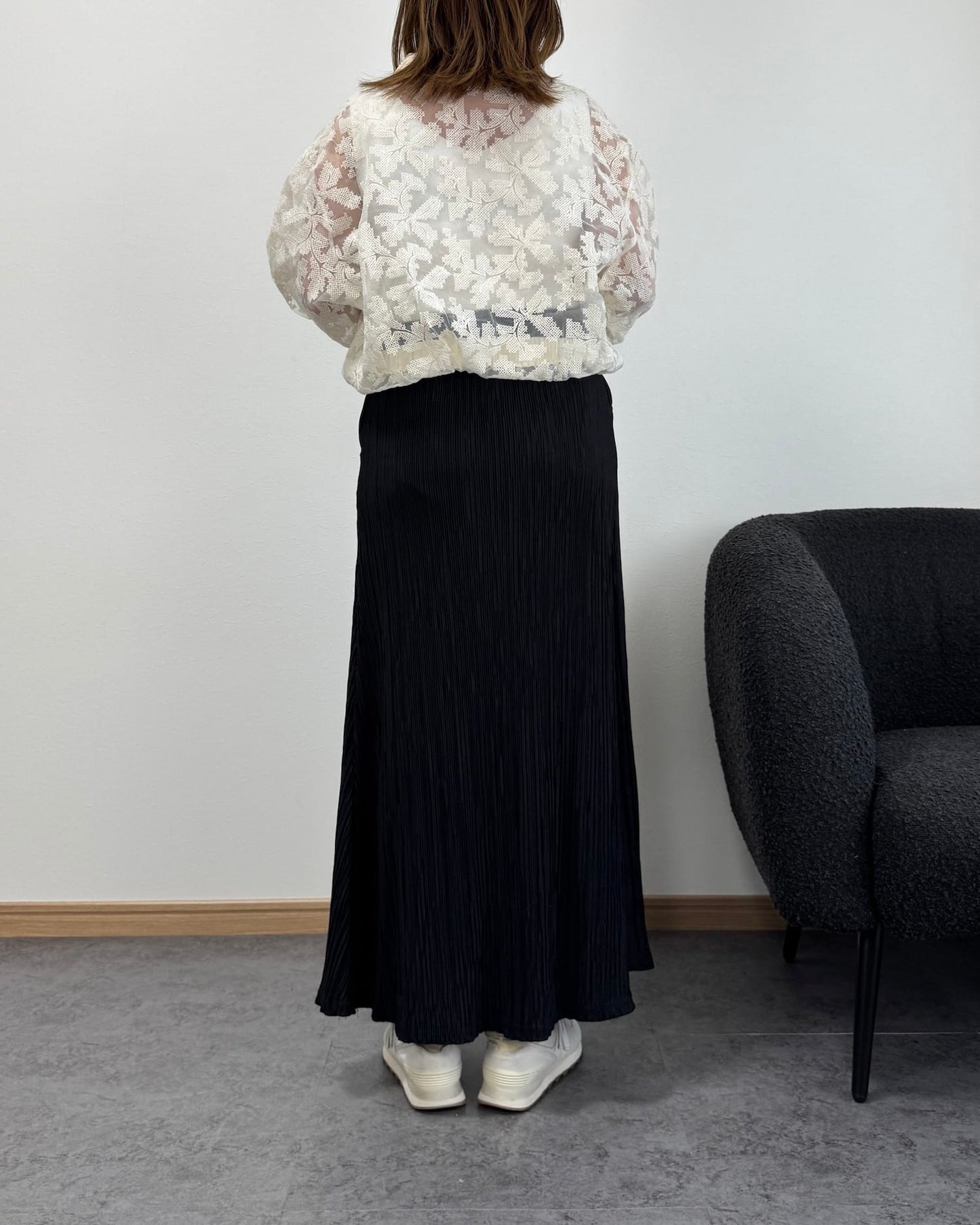 柄刺繍シアーアウター