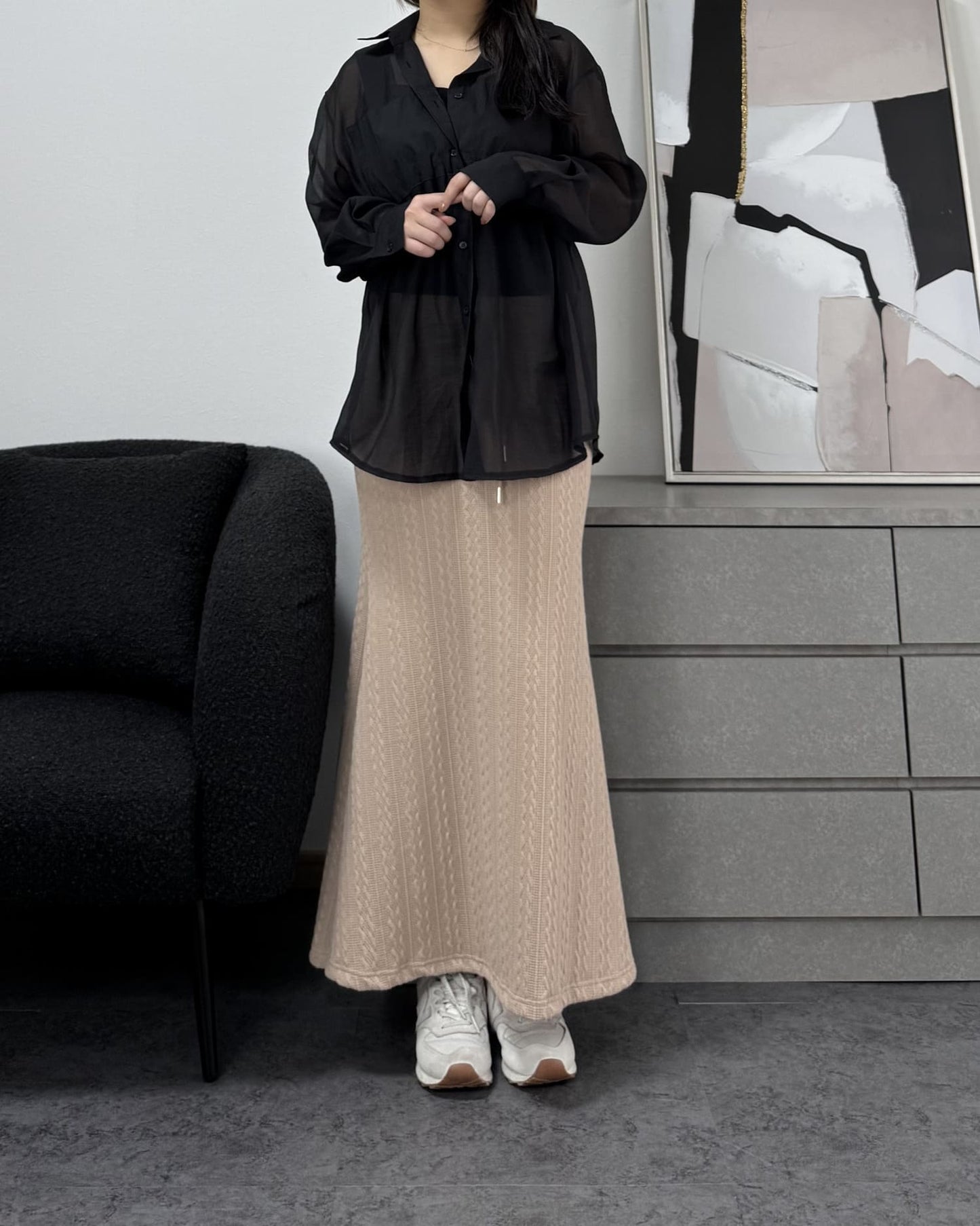 ビスチェ風シアーシャツ