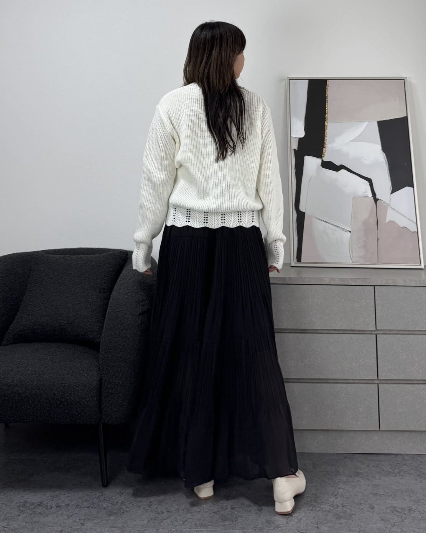 ふわふわクッションスクエアローファー