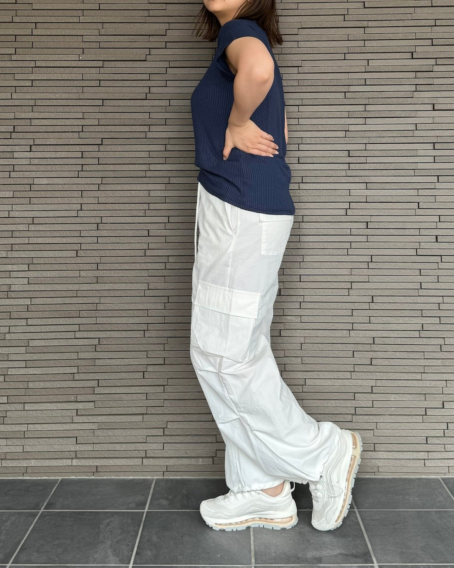 ドロストシャーリングカーゴパンツ