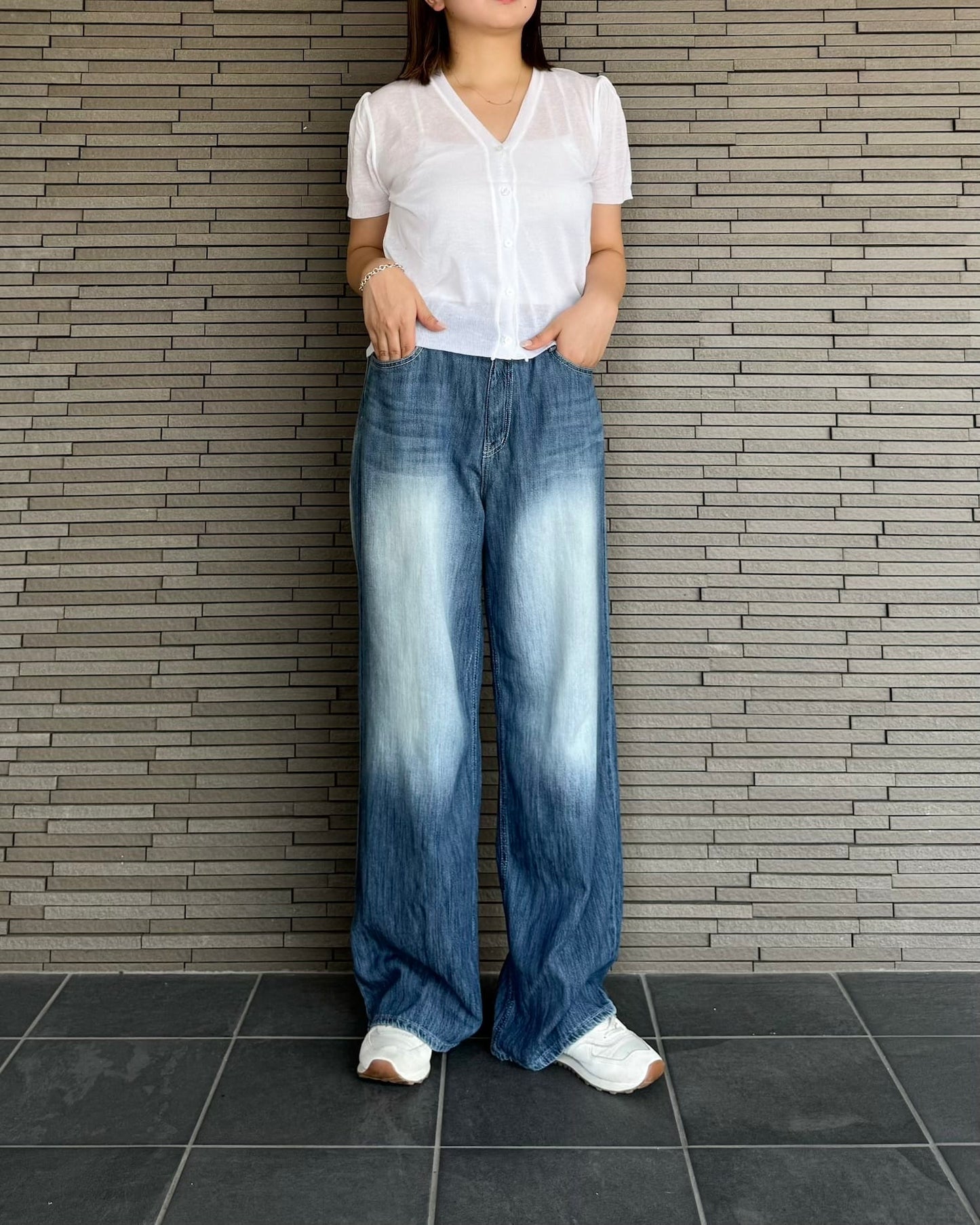 半袖シアーコンパクトカーディガン