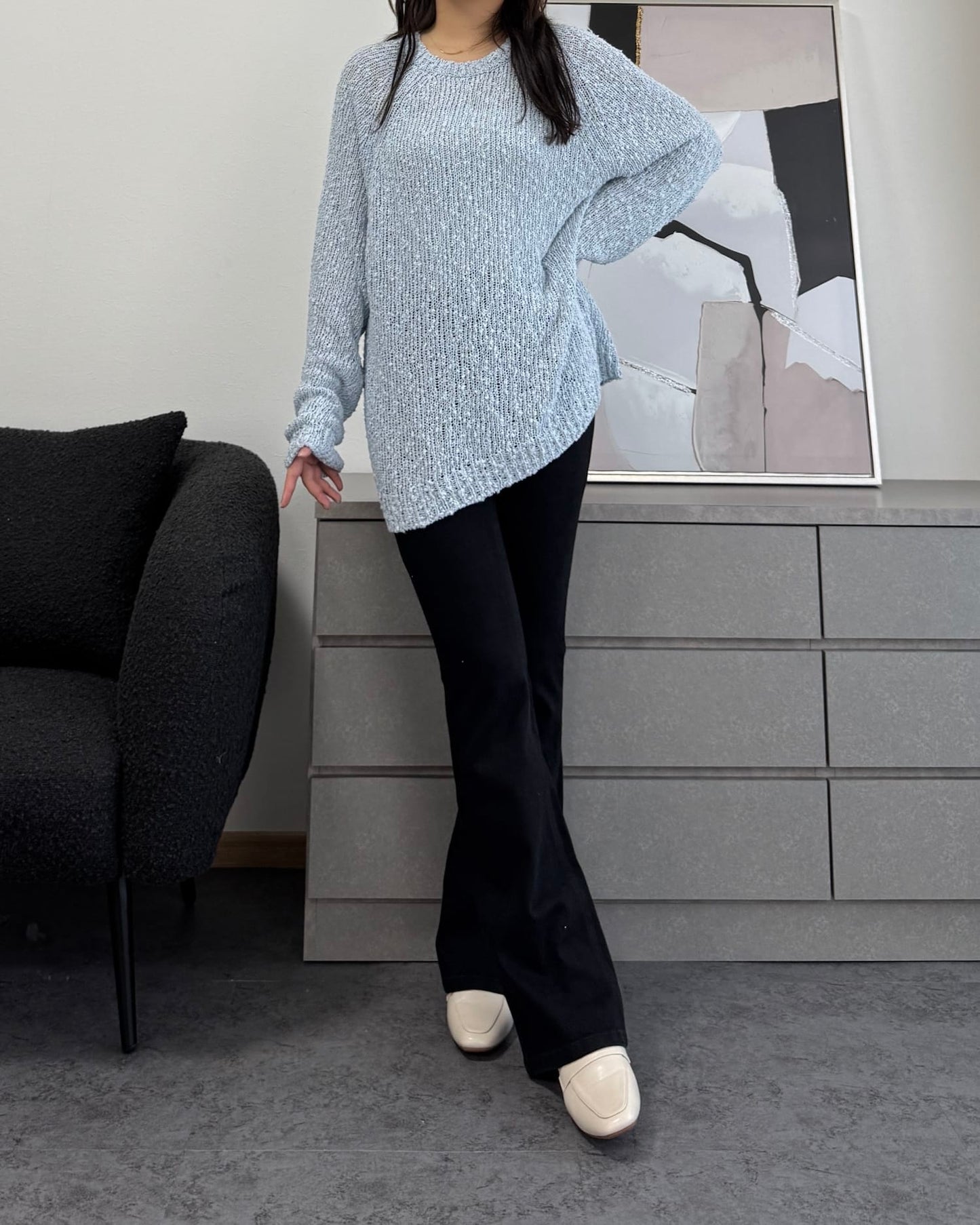 ふわふわクッションスクエアローファー