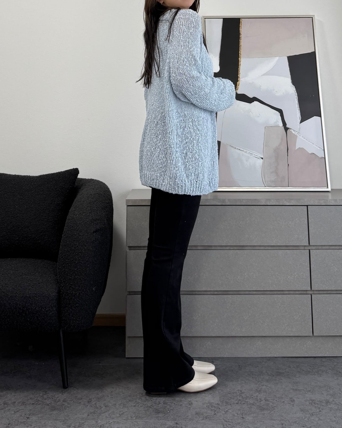 ふわふわクッションスクエアローファー