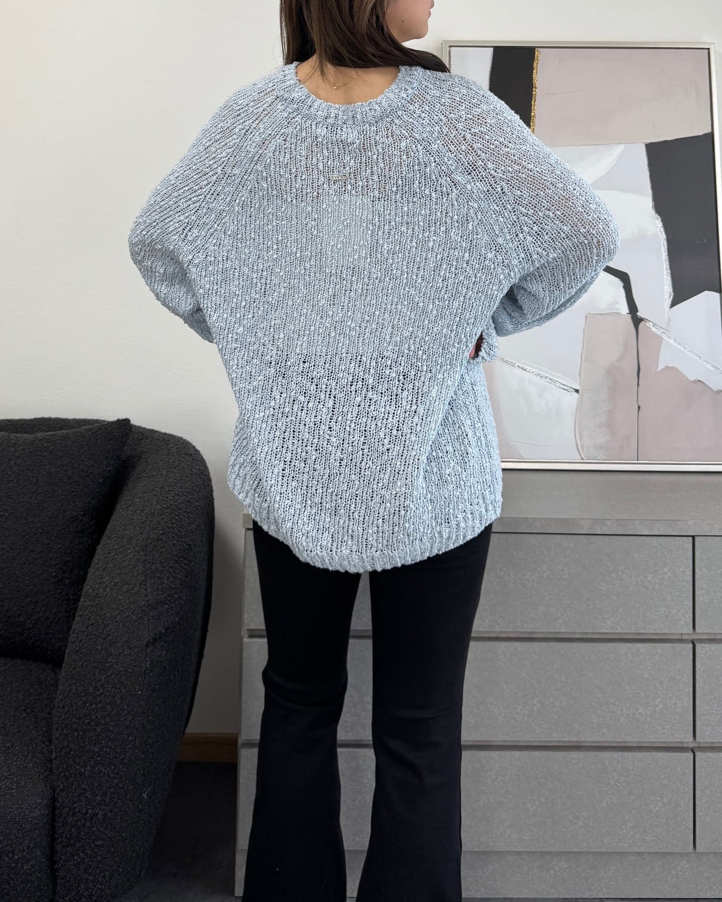 ざっくり編みスプリングルーズニット