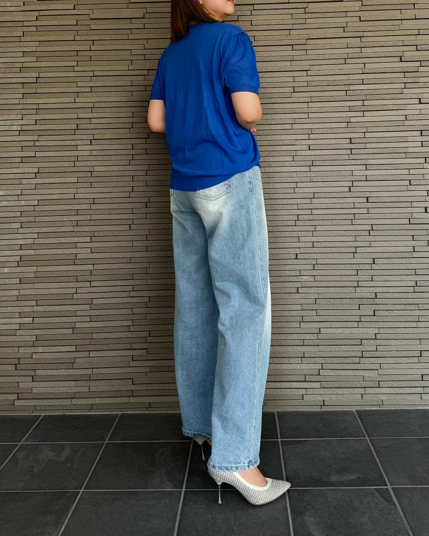 半袖シアーコンパクトカーディガン