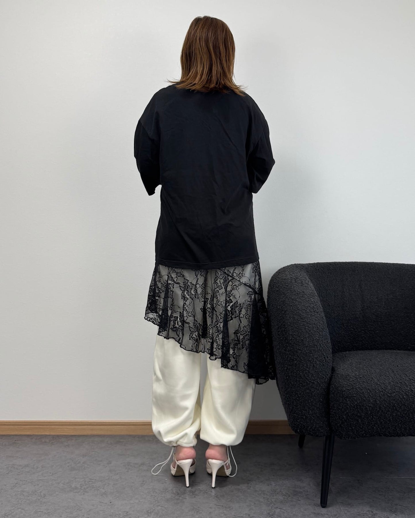 【6/11までのセール価格】レースドッキングロングTシャツ