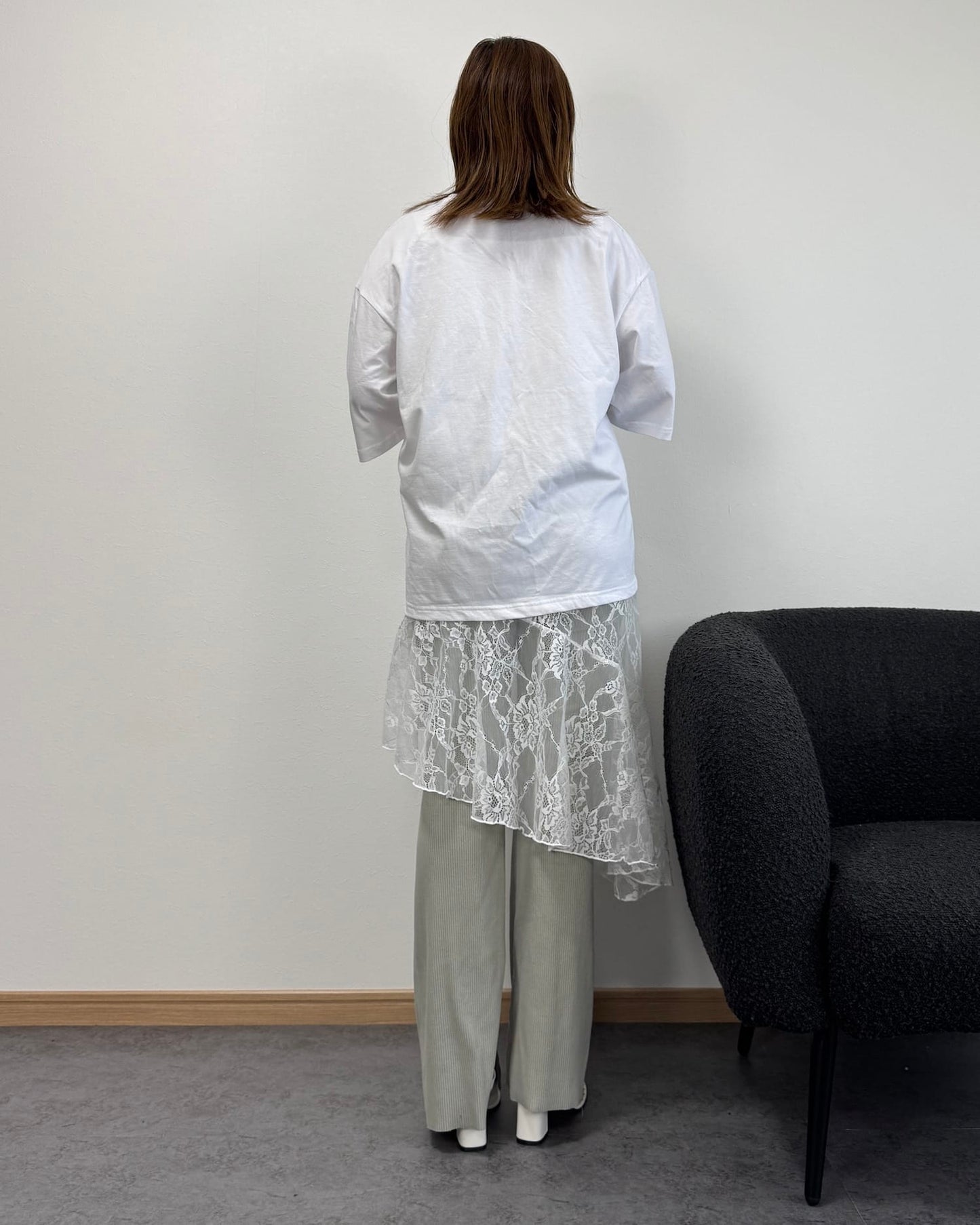 【6/11までのセール価格】レースドッキングロングTシャツ