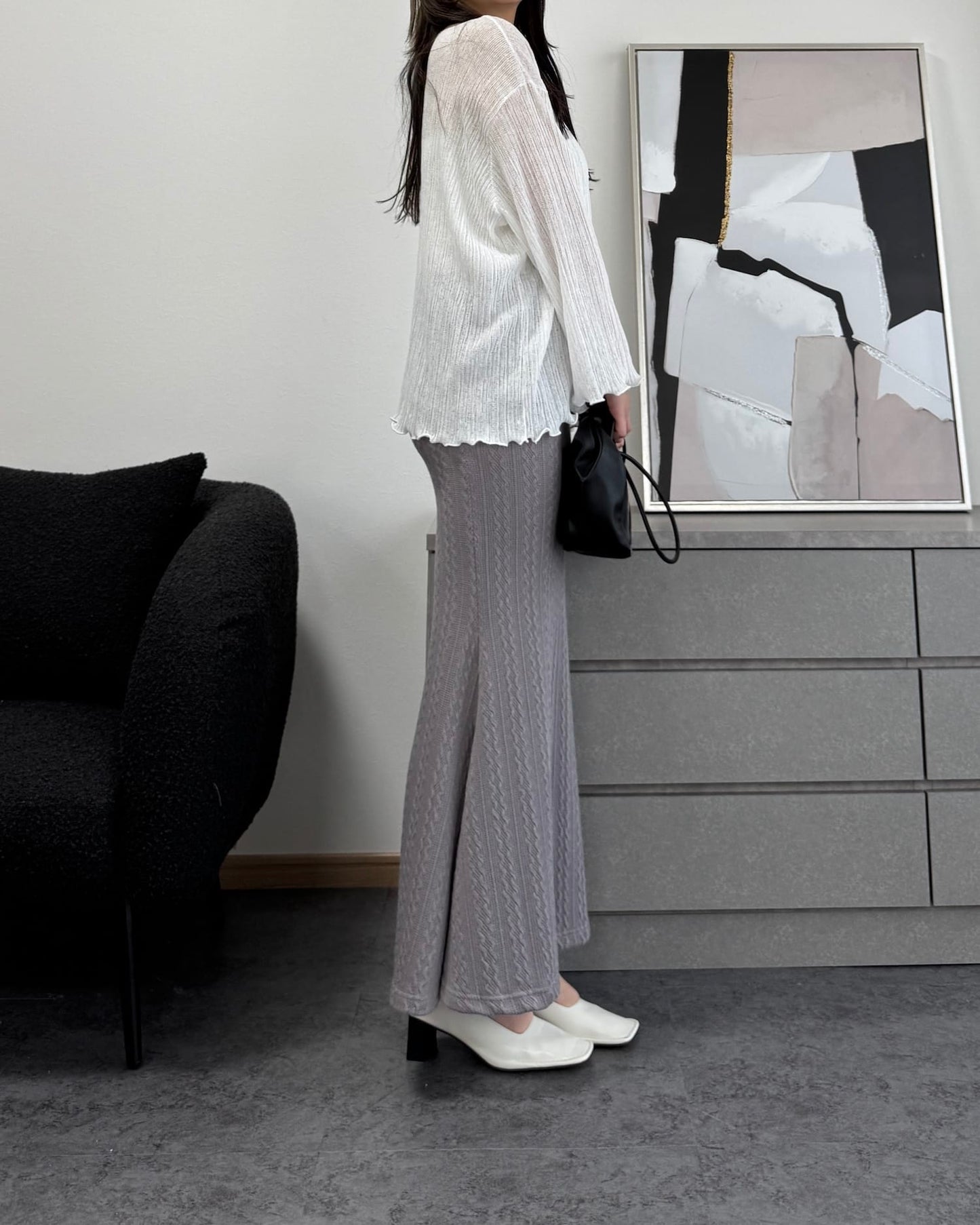 シフォンオーバーシアートップス