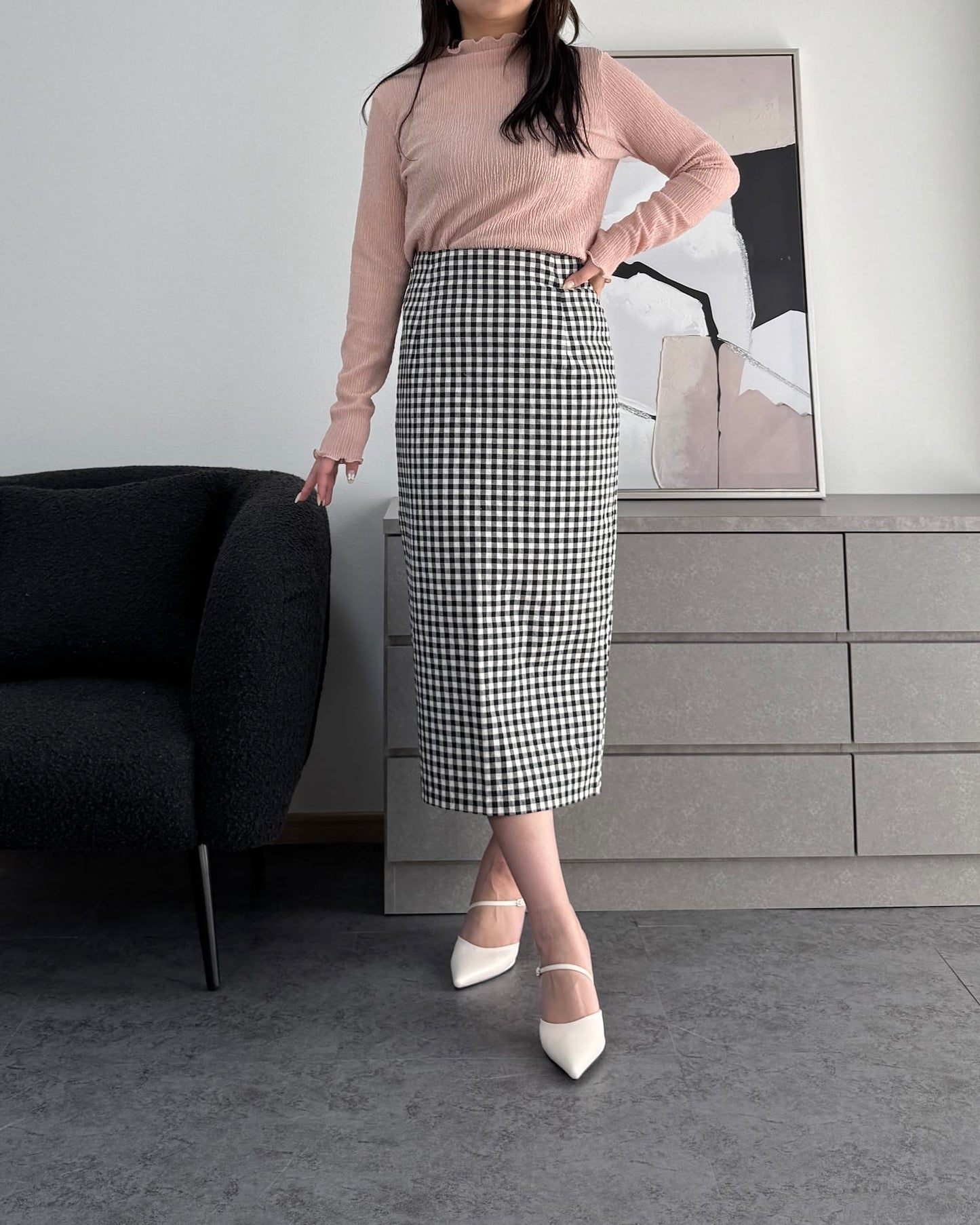 シャーリングカラープルオーバー