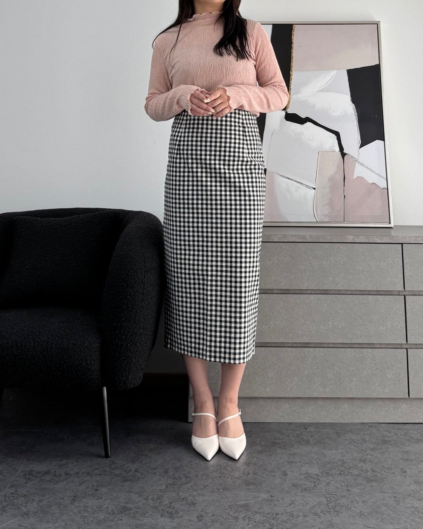 シャーリングカラープルオーバー