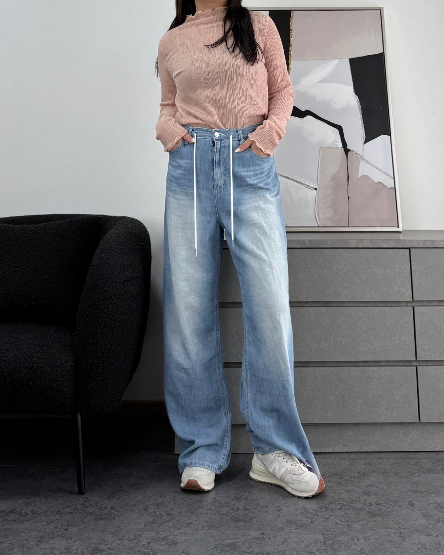 シャーリングカラープルオーバー