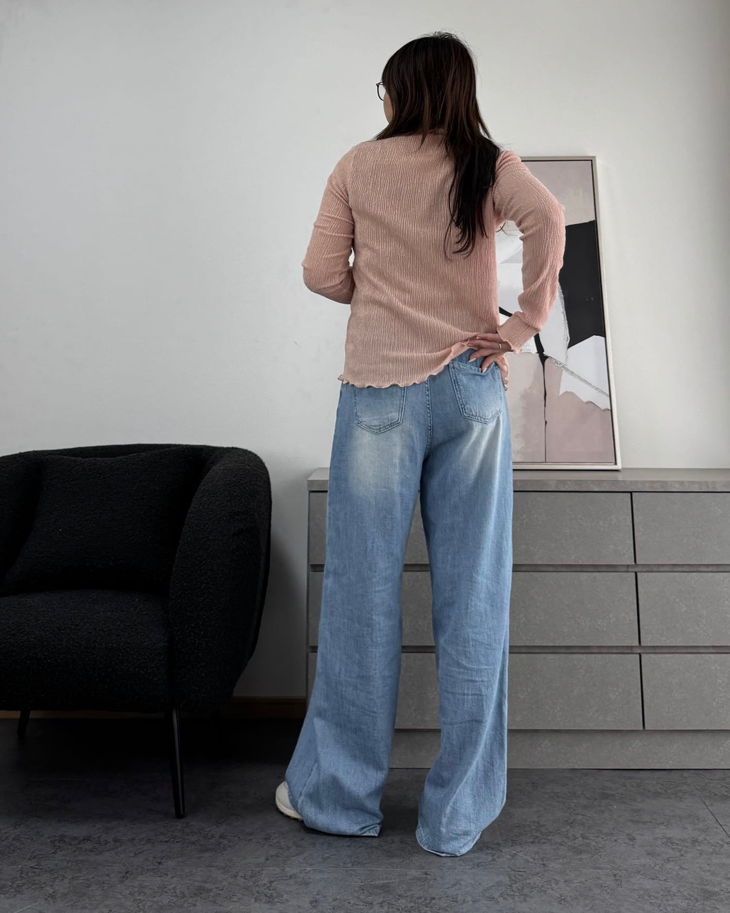 シャーリングカラープルオーバー