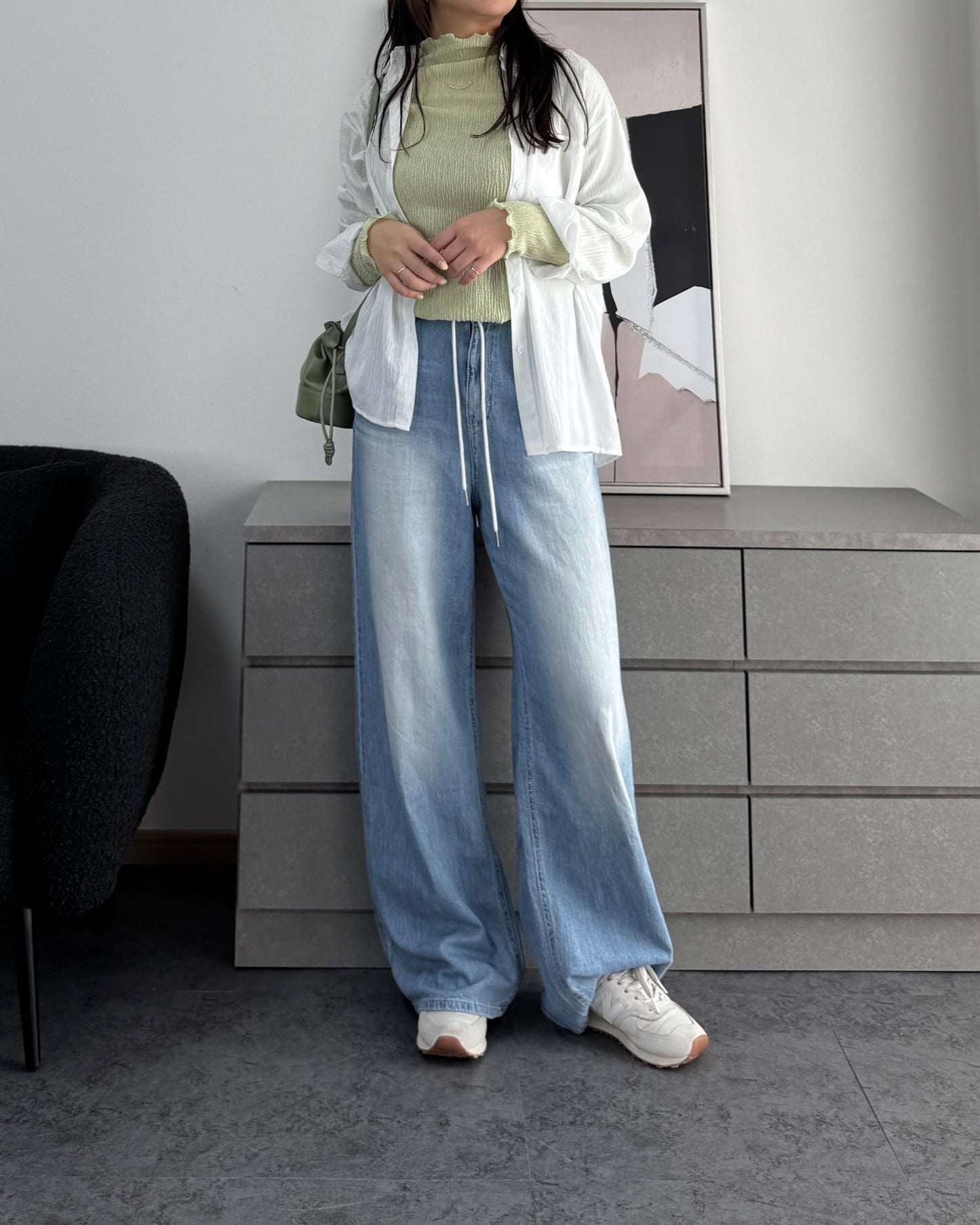 シャーリングカラープルオーバー