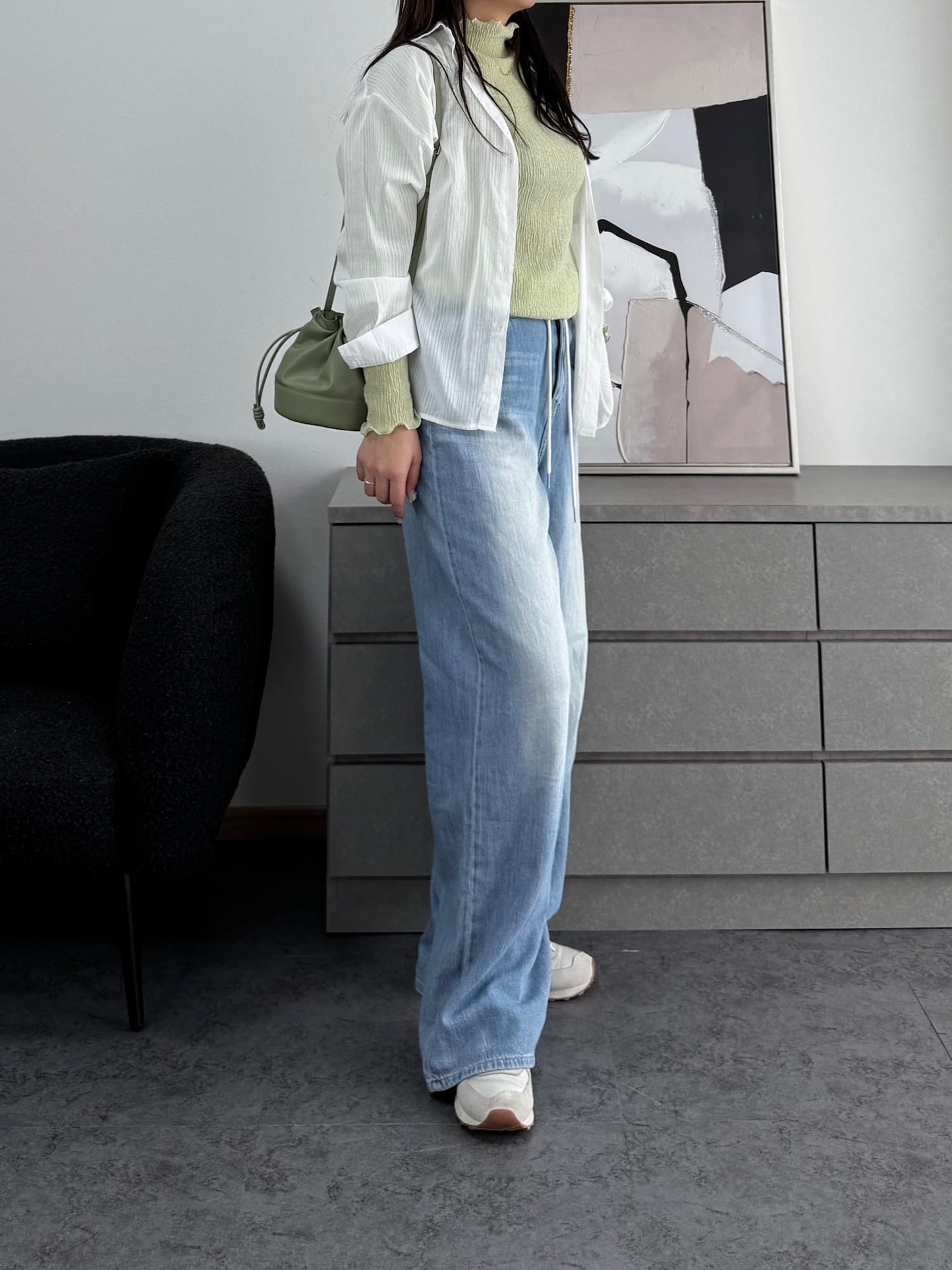 シャーリングカラープルオーバー