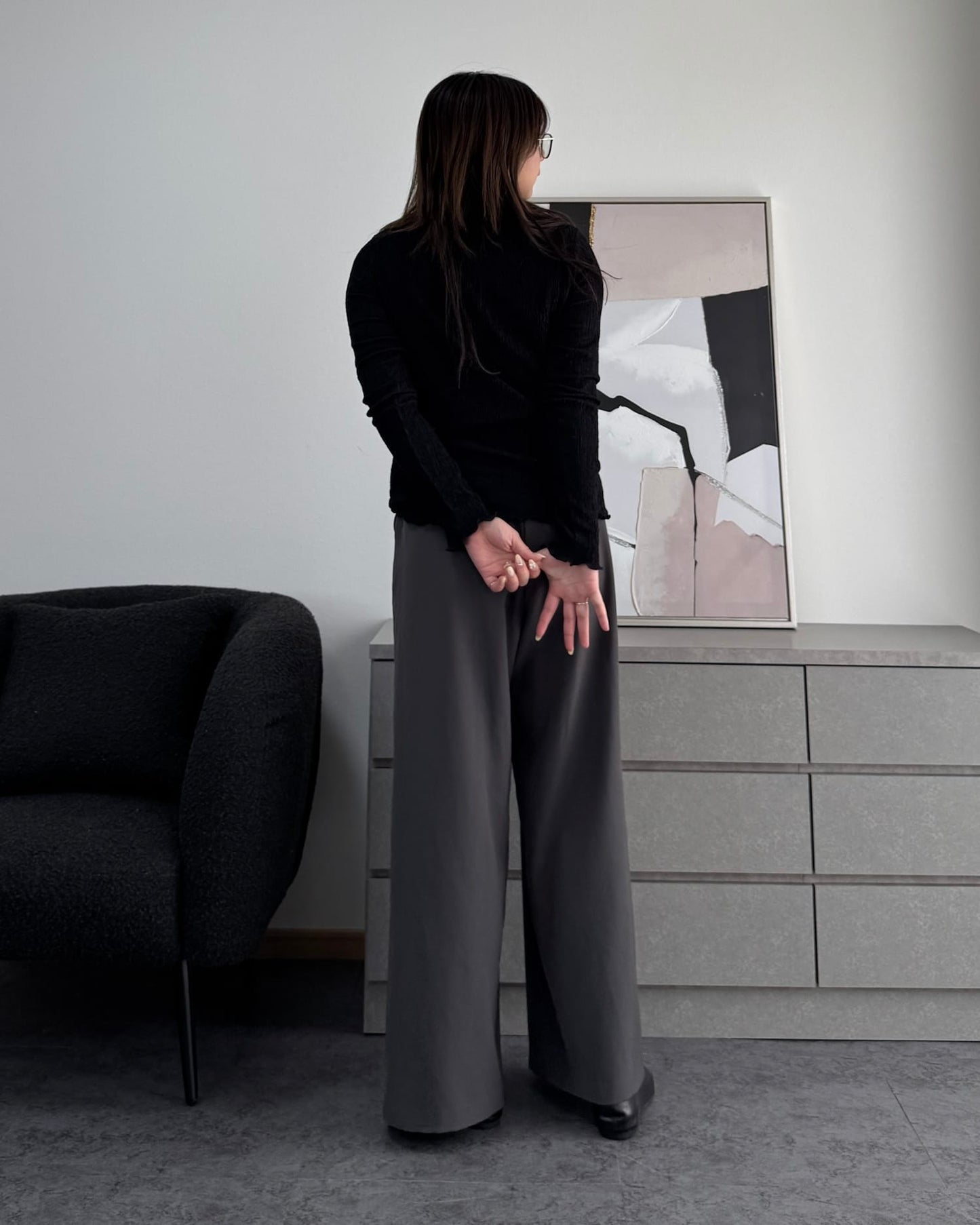 シャーリングカラープルオーバー