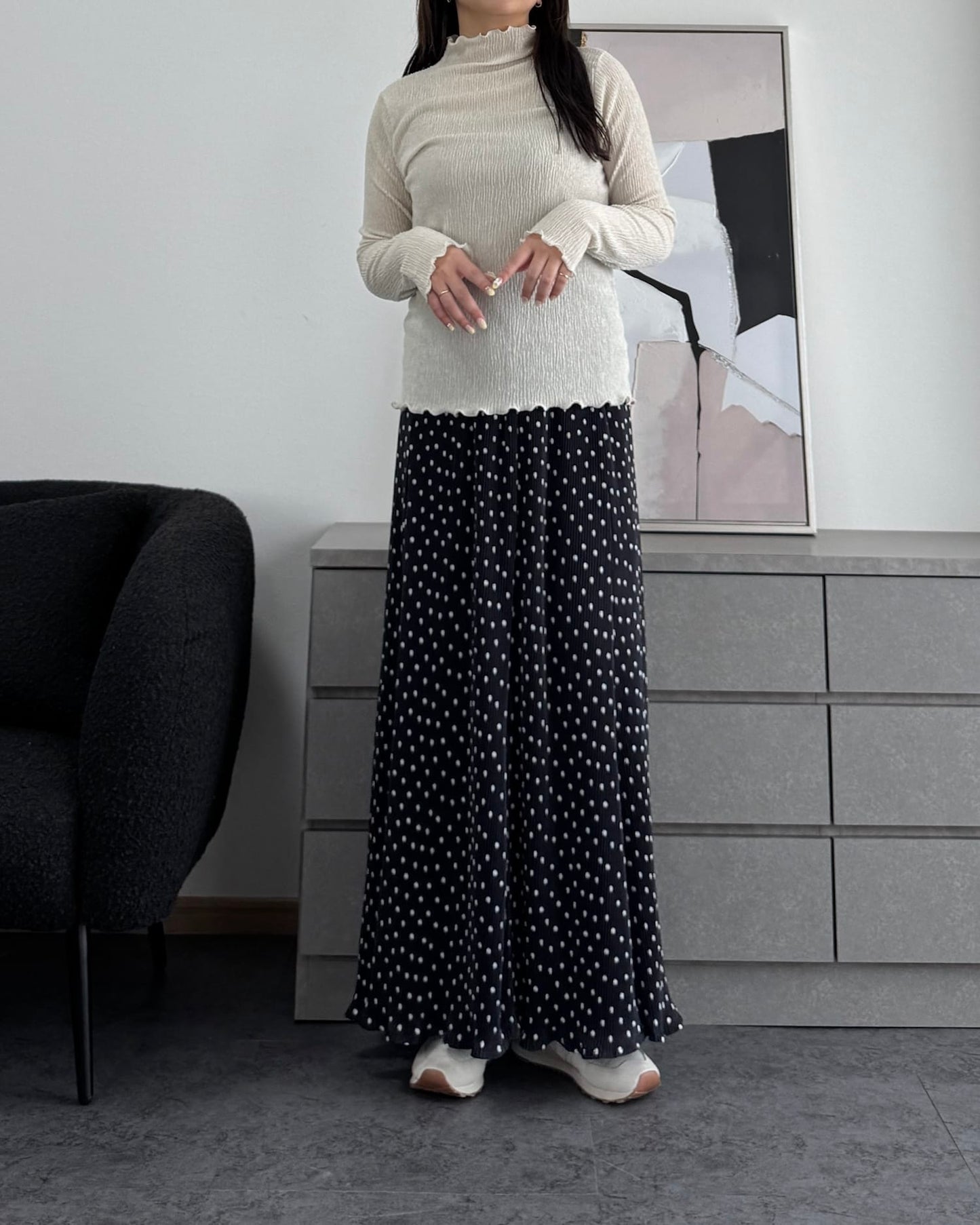 シャーリングカラープルオーバー