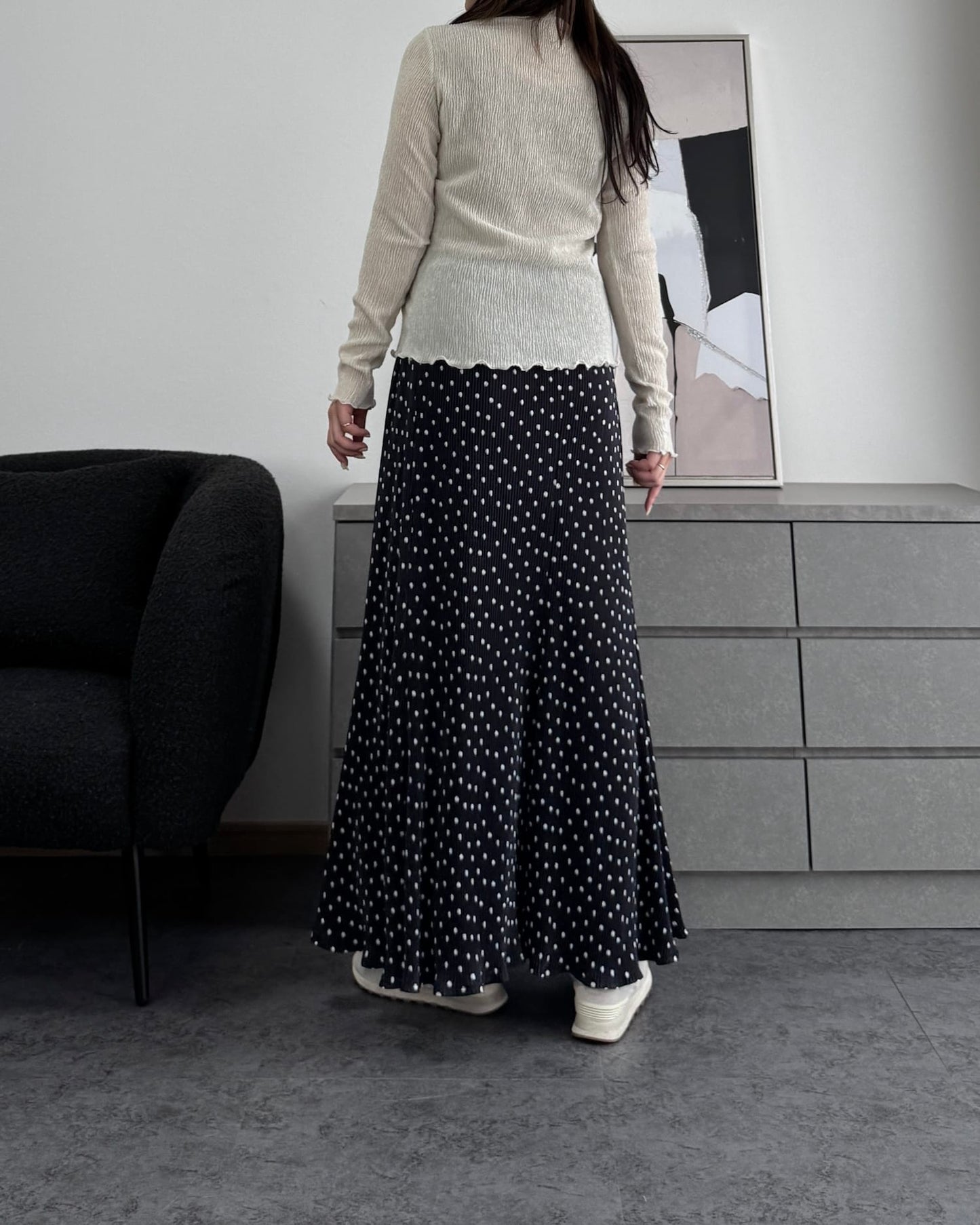 シャーリングカラープルオーバー