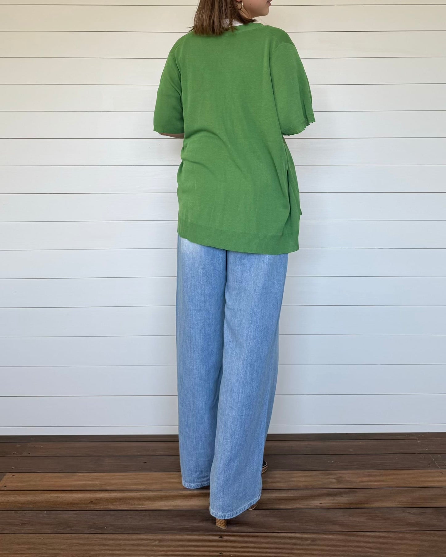 五分丈ソフトタッチカーディガン