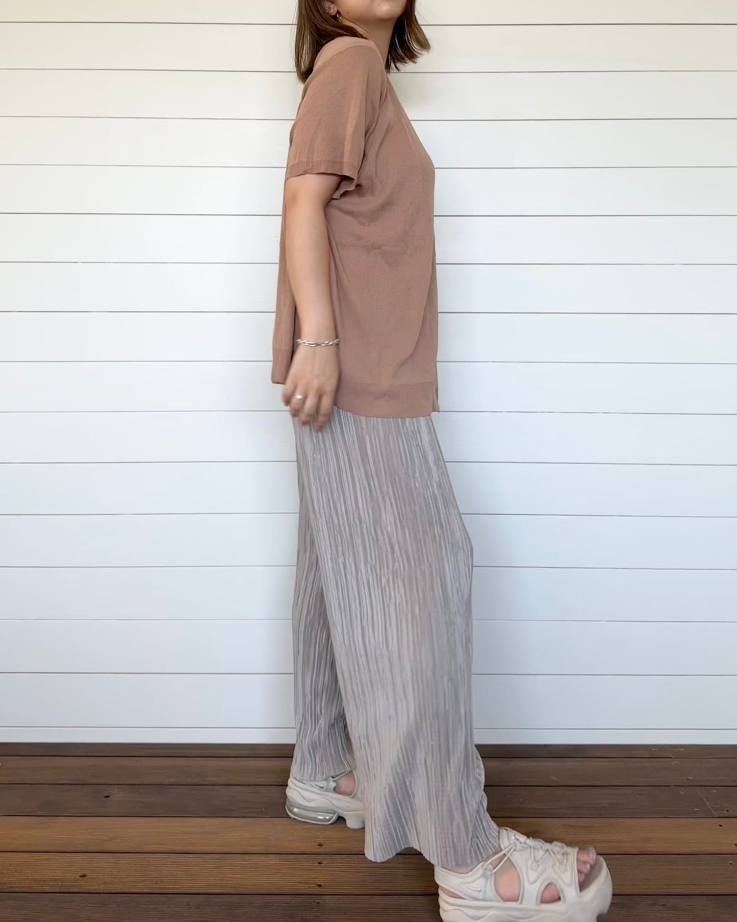 五分丈ソフトタッチカーディガン