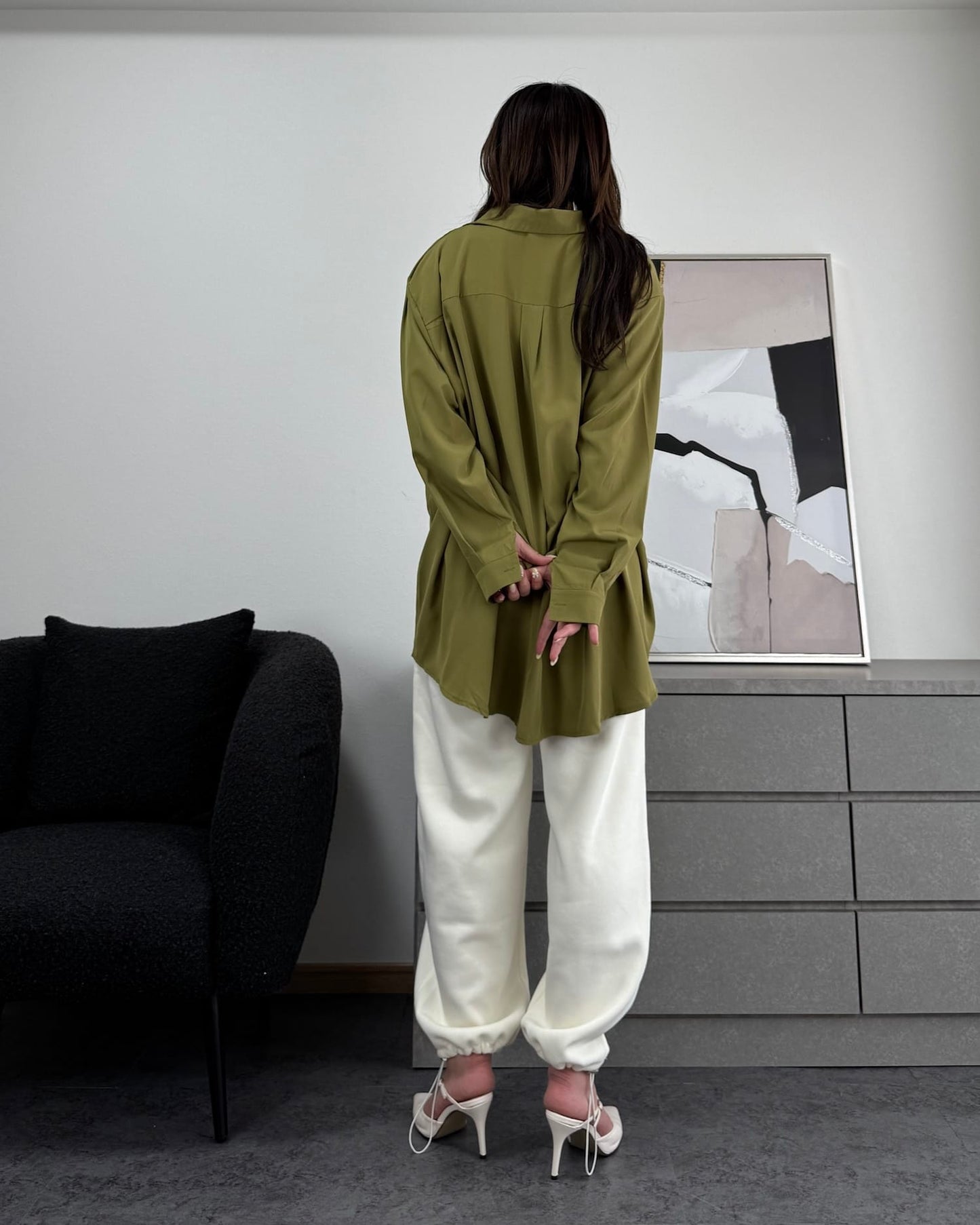 スウェットドロストパンツ