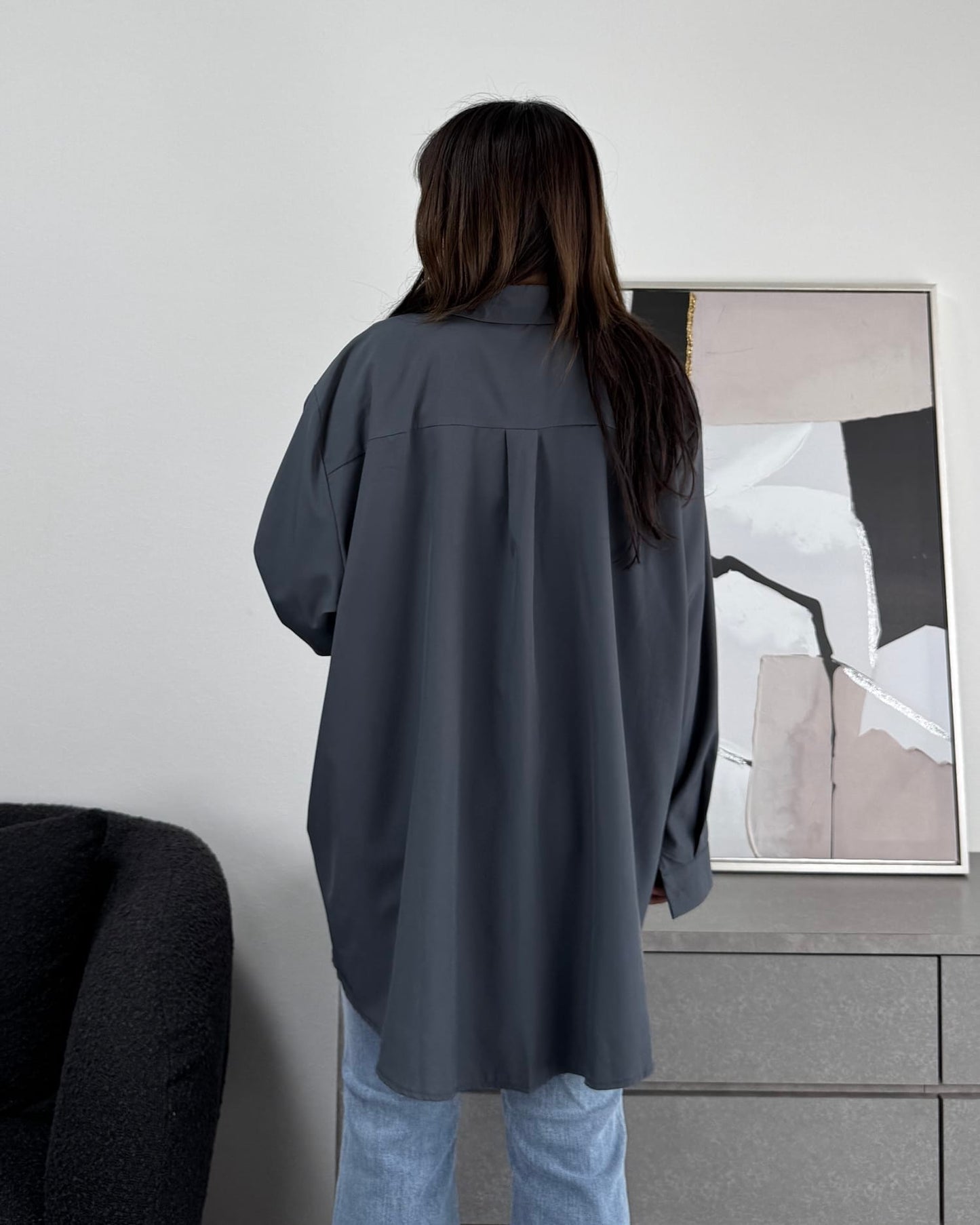 とろみオーバーシャツ