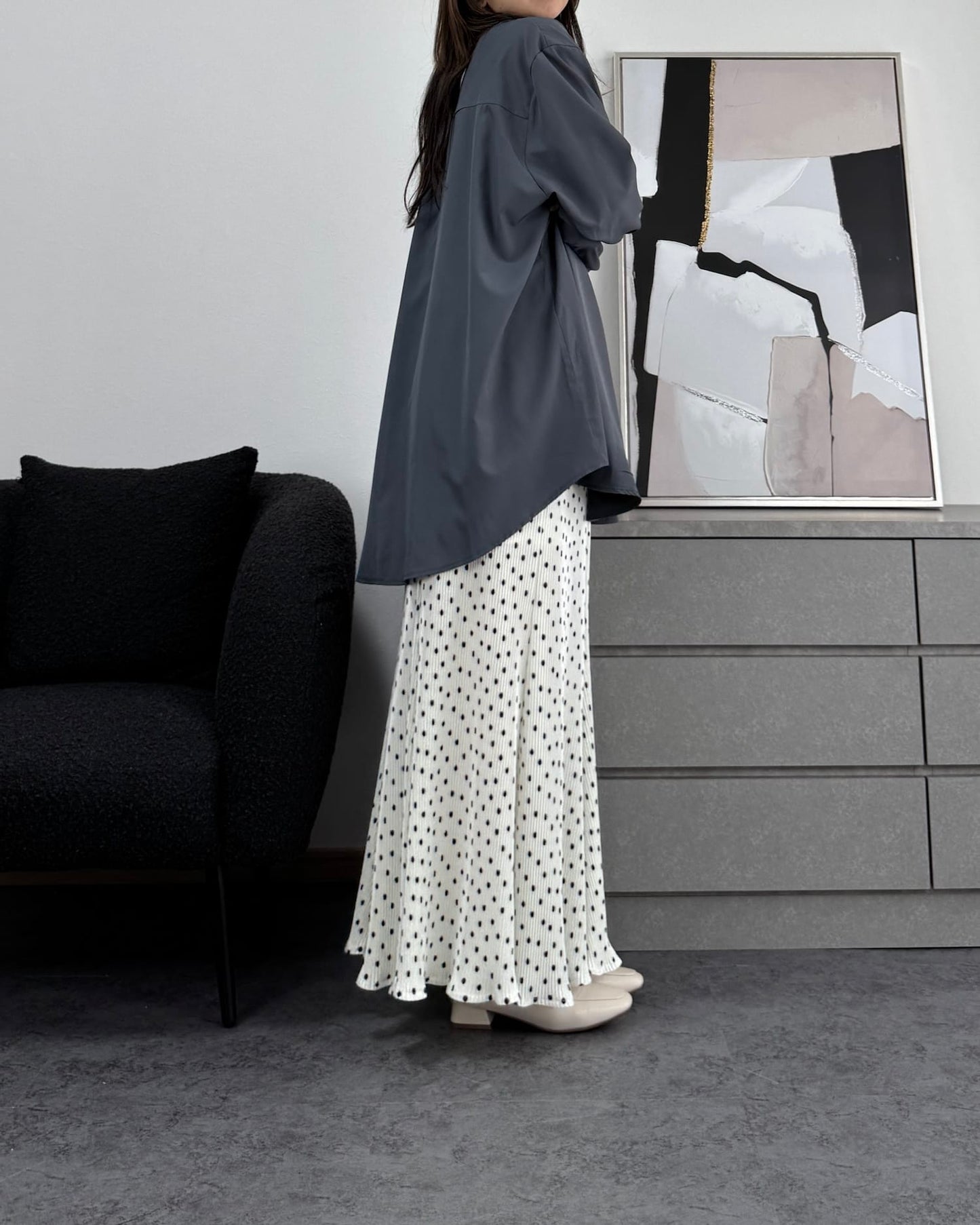 とろみオーバーシャツ