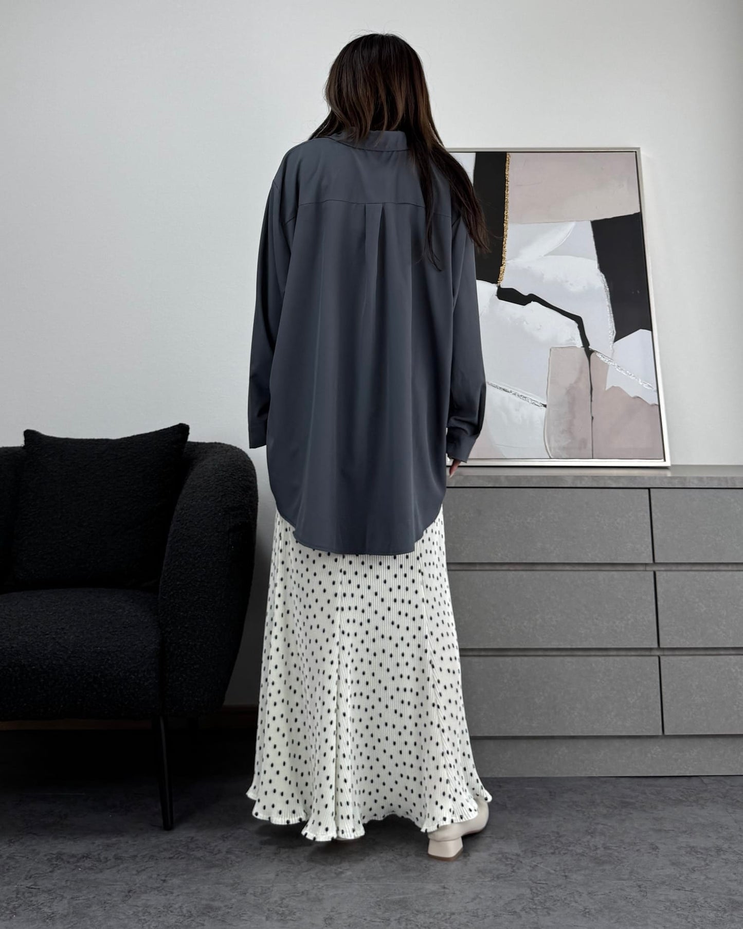 とろみオーバーシャツ