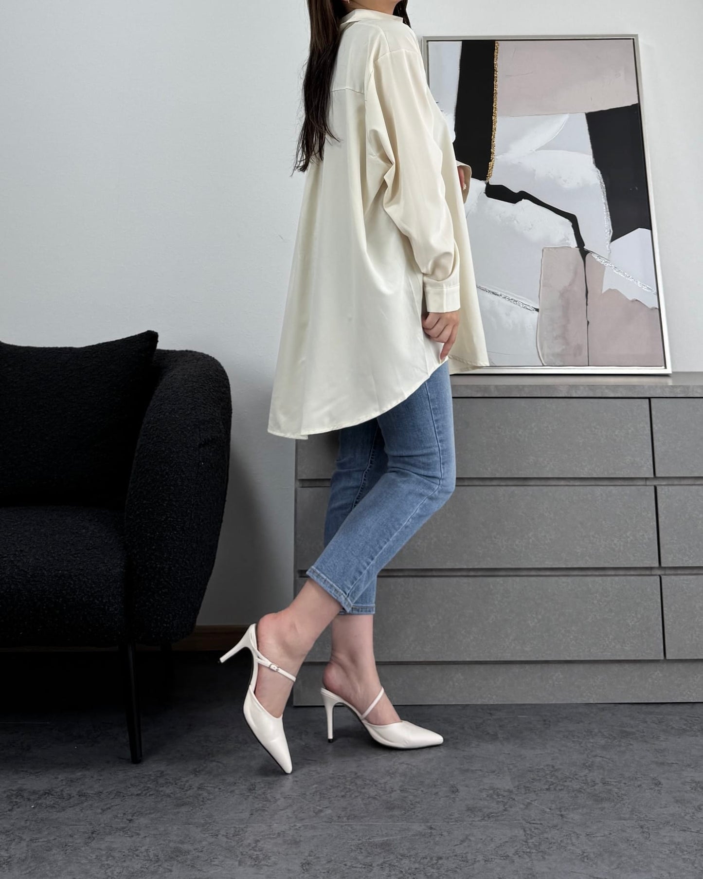 とろみオーバーシャツ