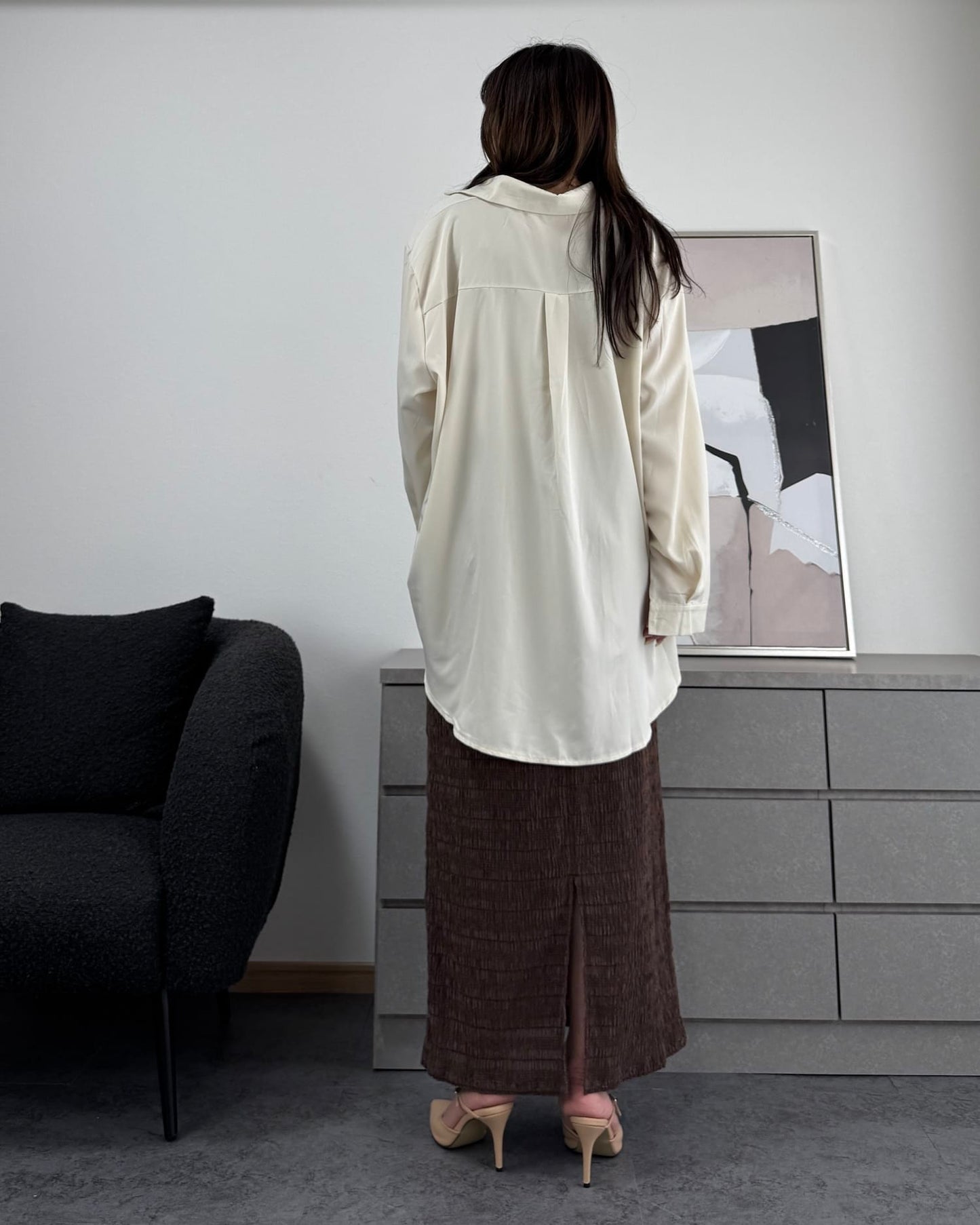 とろみオーバーシャツ