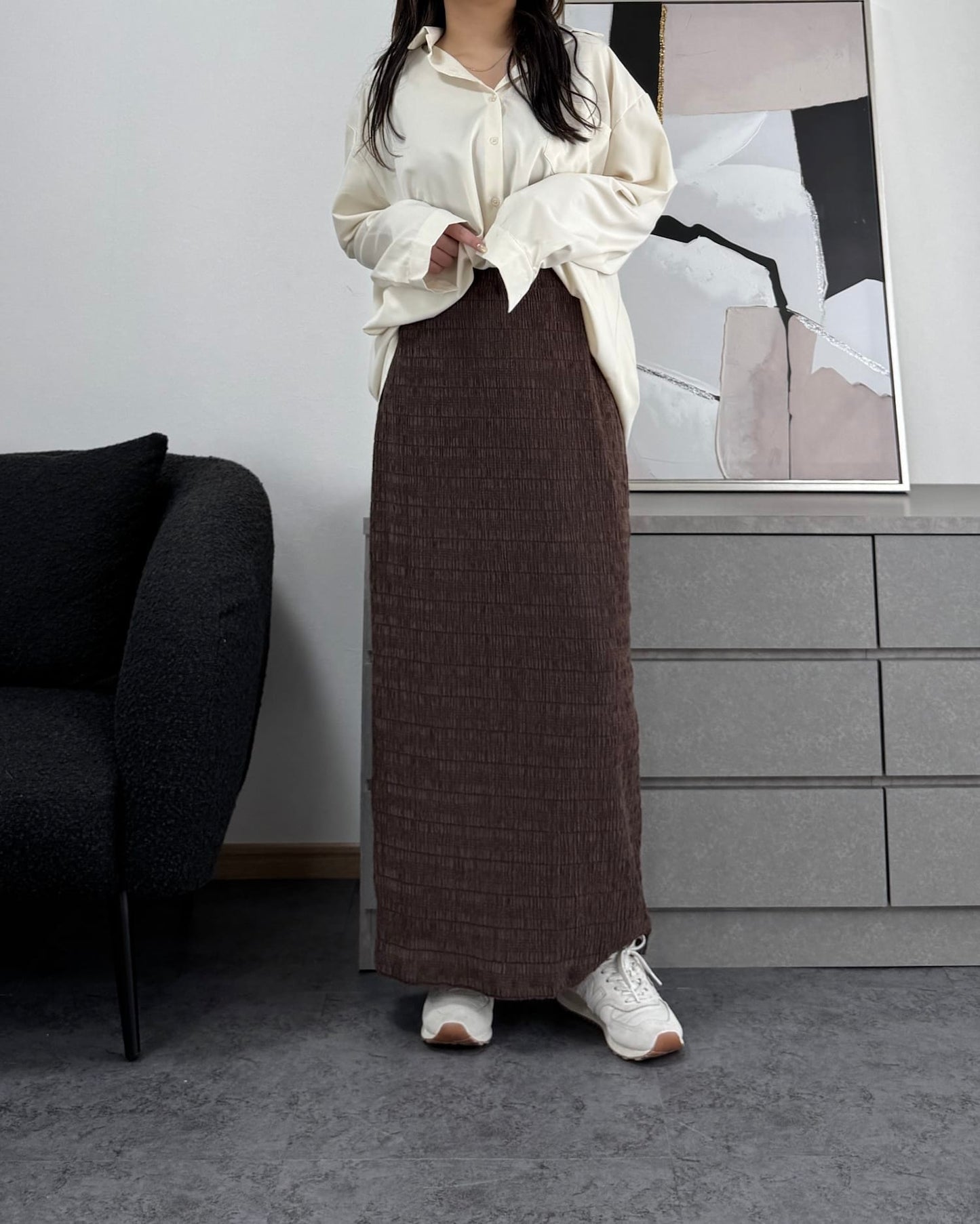 とろみオーバーシャツ