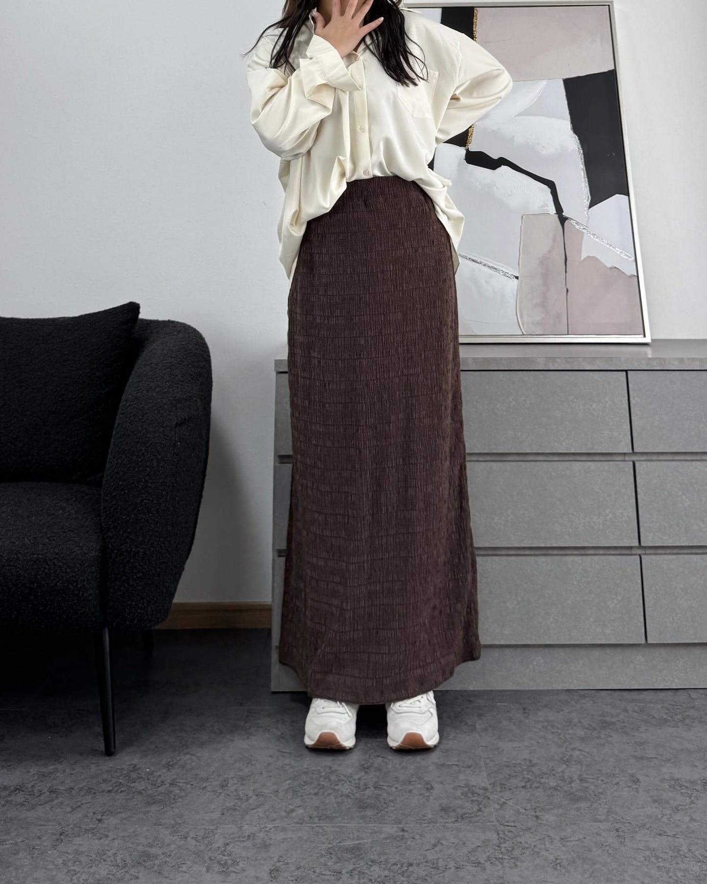 とろみオーバーシャツ