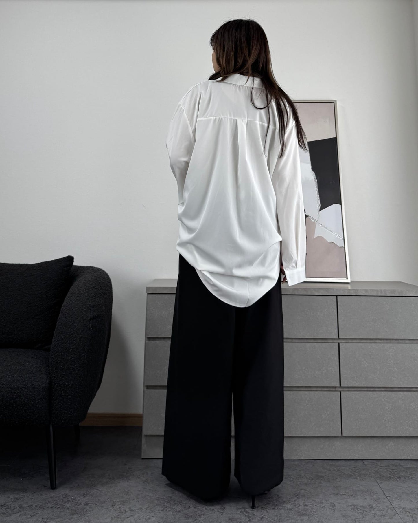 とろみオーバーシャツ