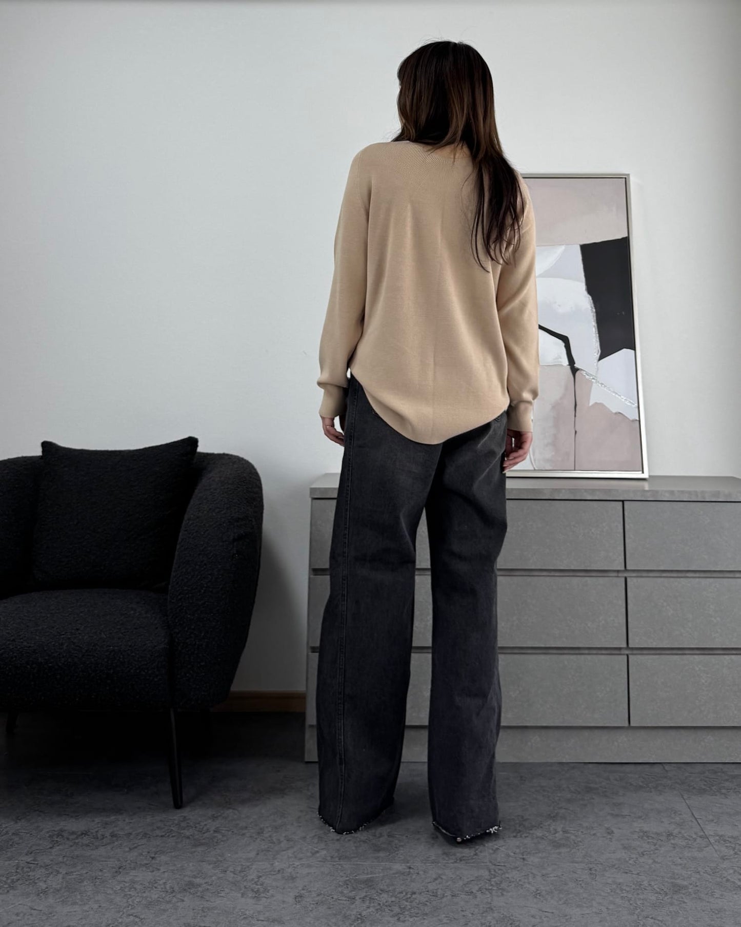 シフォンオーバーシアートップス