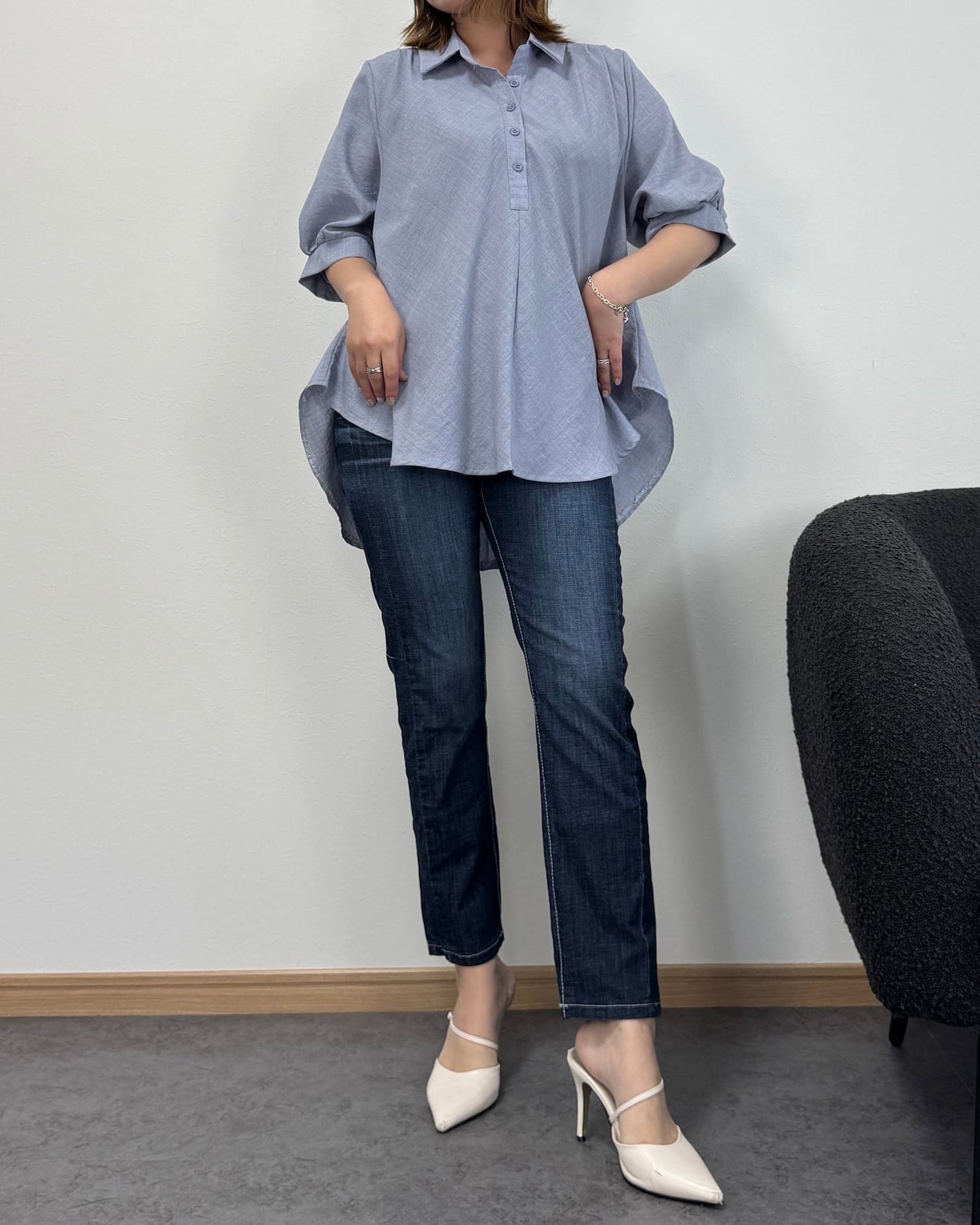 【6/18までのセール価格】クロップドストレート生デニム