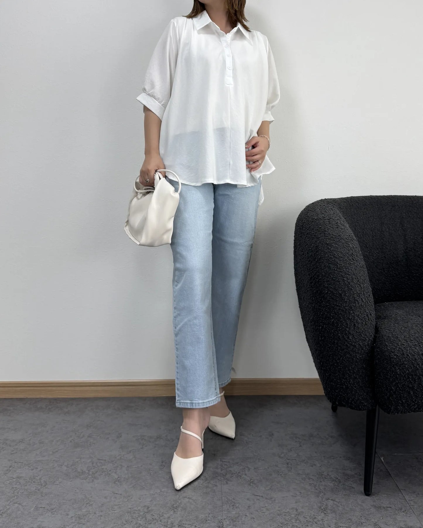 【7/2までのセール価格】スタイルアップテーパードデニム